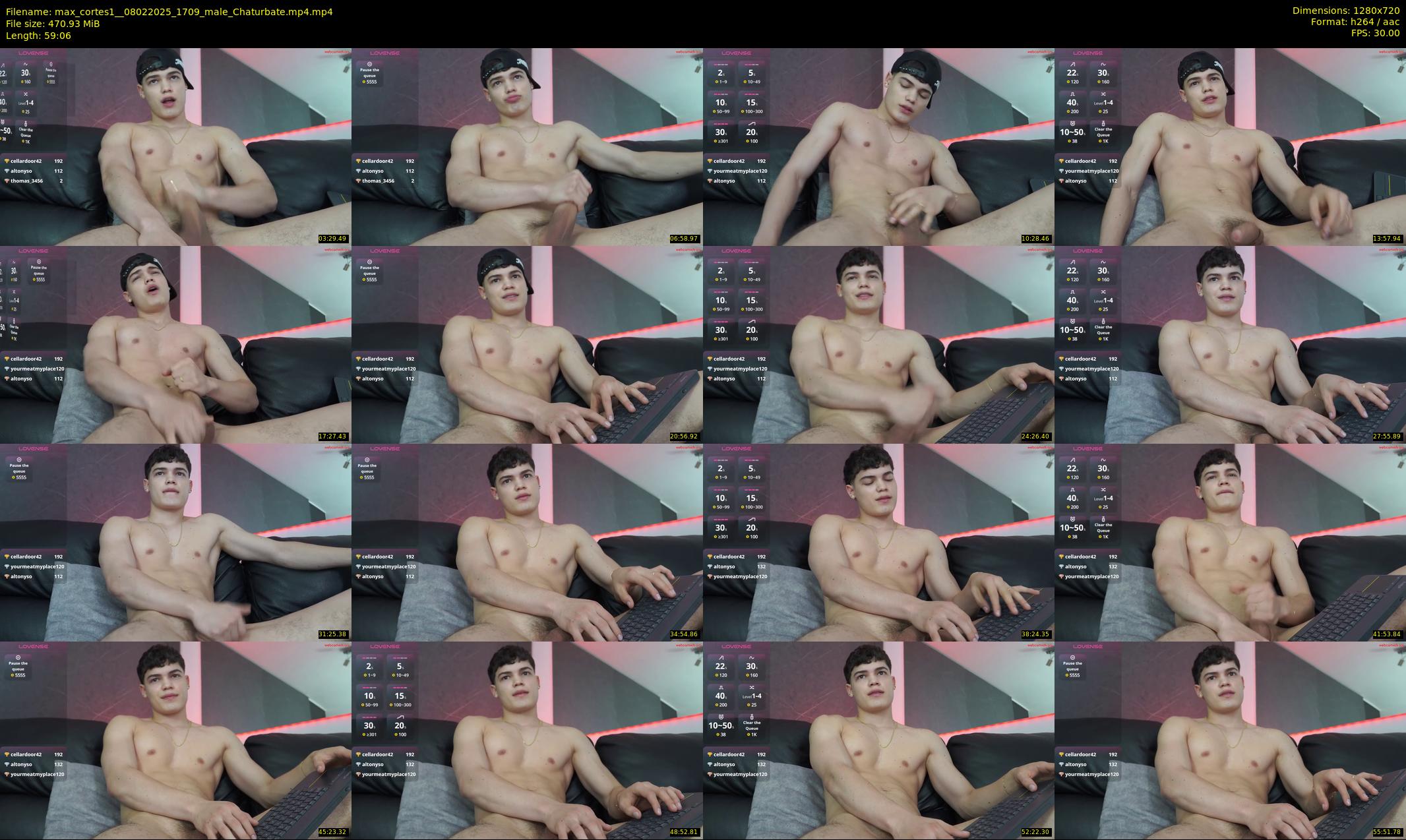 max_cortes1_ — 60 minute Chaturbate male cam show recording, 720p, Feb 8, 2025