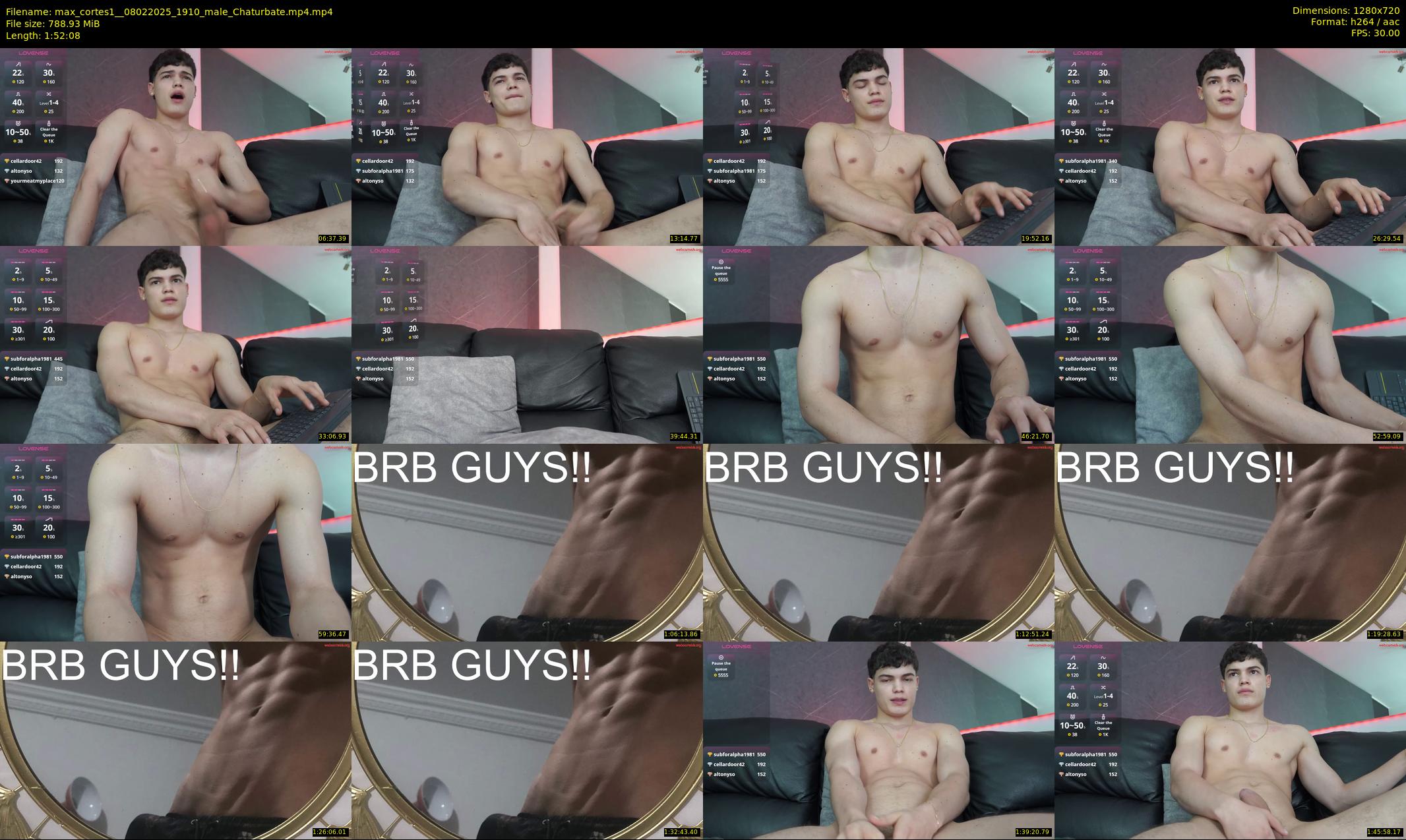 max_cortes1_ — 113 minute Chaturbate male cam show recording, 720p, Feb 8, 2025