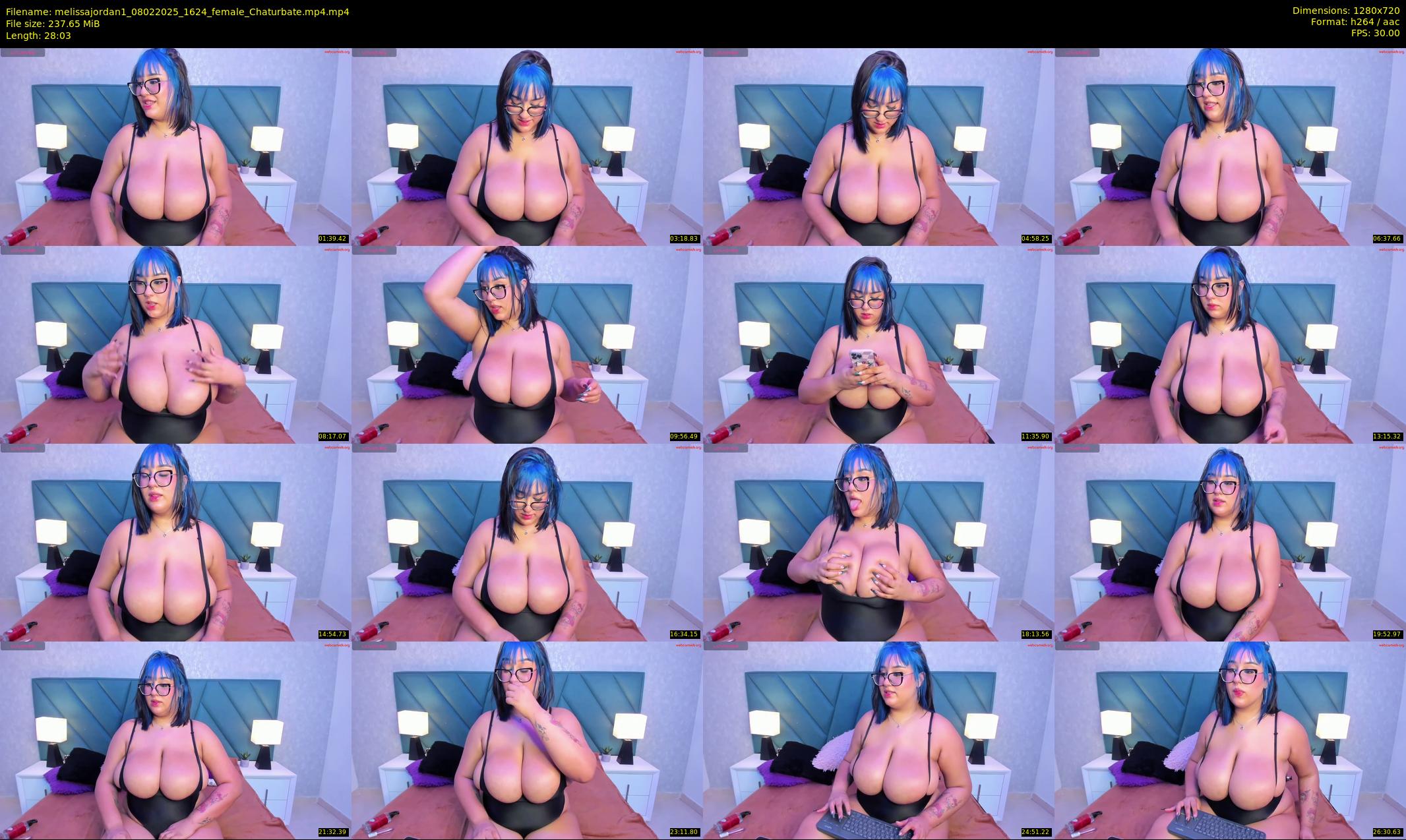 melissajordan1 — 29 minute Chaturbate female cam show recording, 720p, Feb 8, 2025
