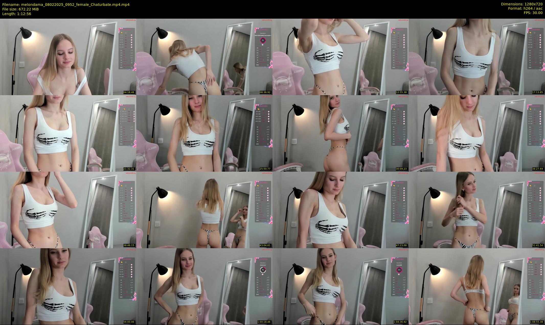 melondama — 73 minute Chaturbate female cam show recording, 720p, Feb 8, 2025