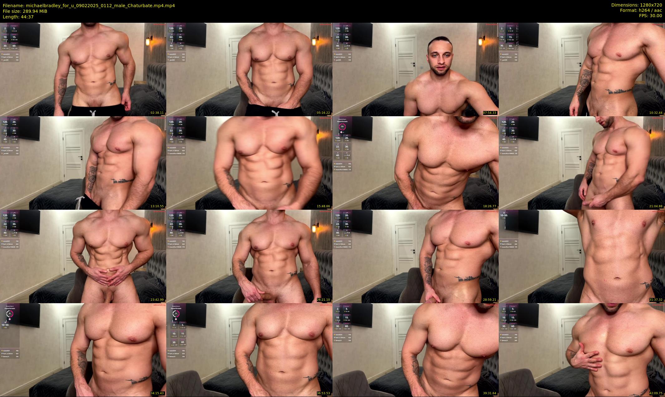 michaelbradley_for_u — 45 minute Chaturbate male cam show recording, 720p, Feb 9, 2025
