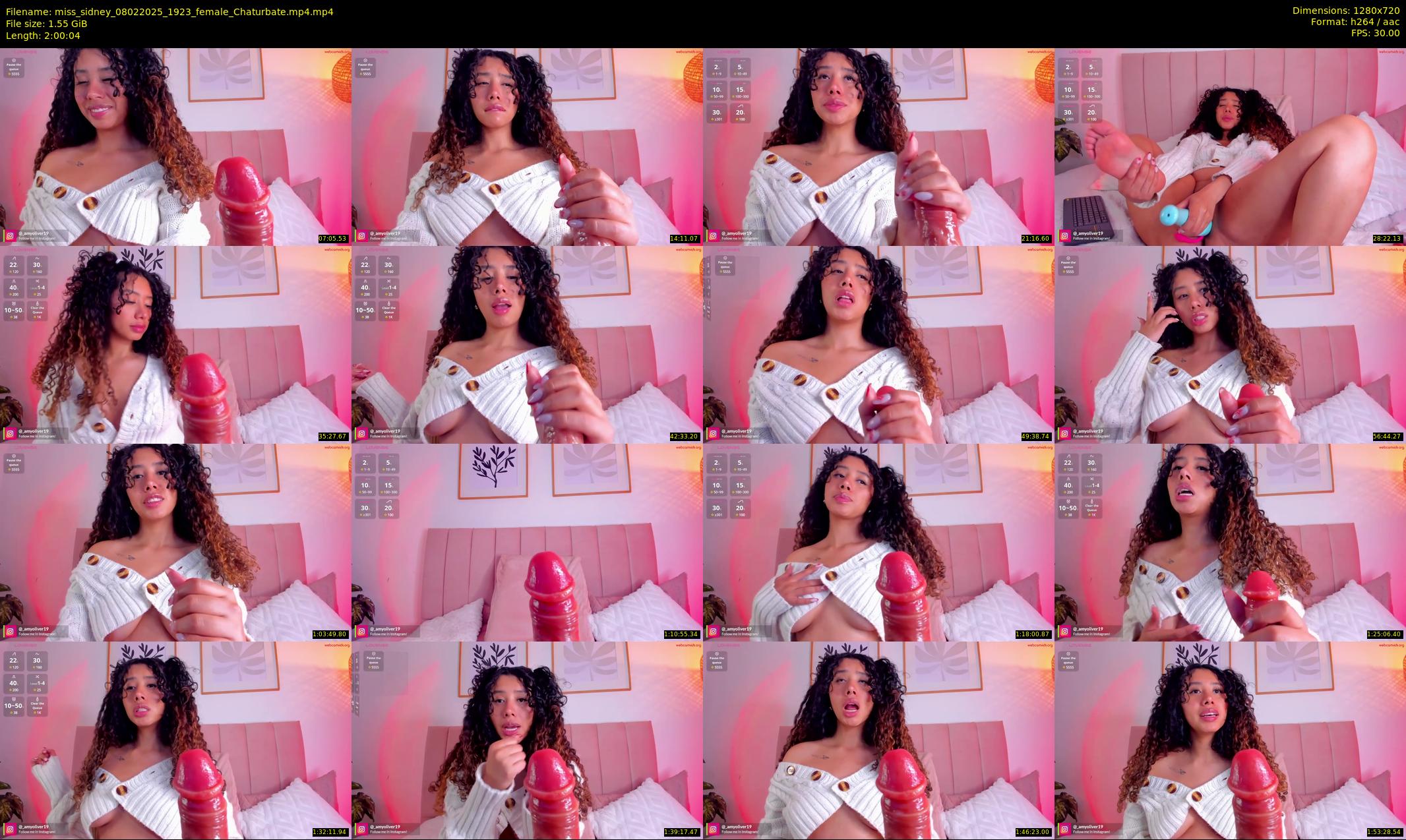 miss_sidney — 121 minute Chaturbate female cam show recording, 720p, Feb 8, 2025