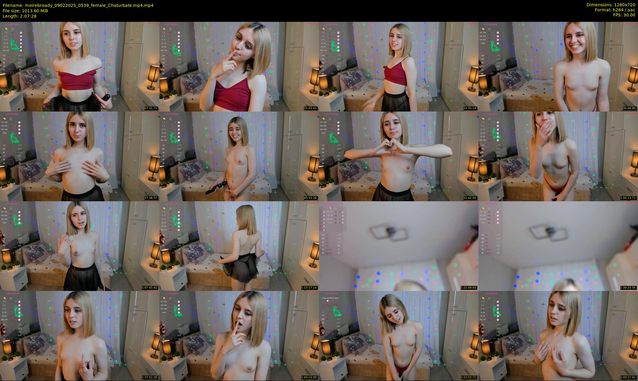 moirebroady — 128 minute Chaturbate female cam show recording, 720p, Feb 9, 2025