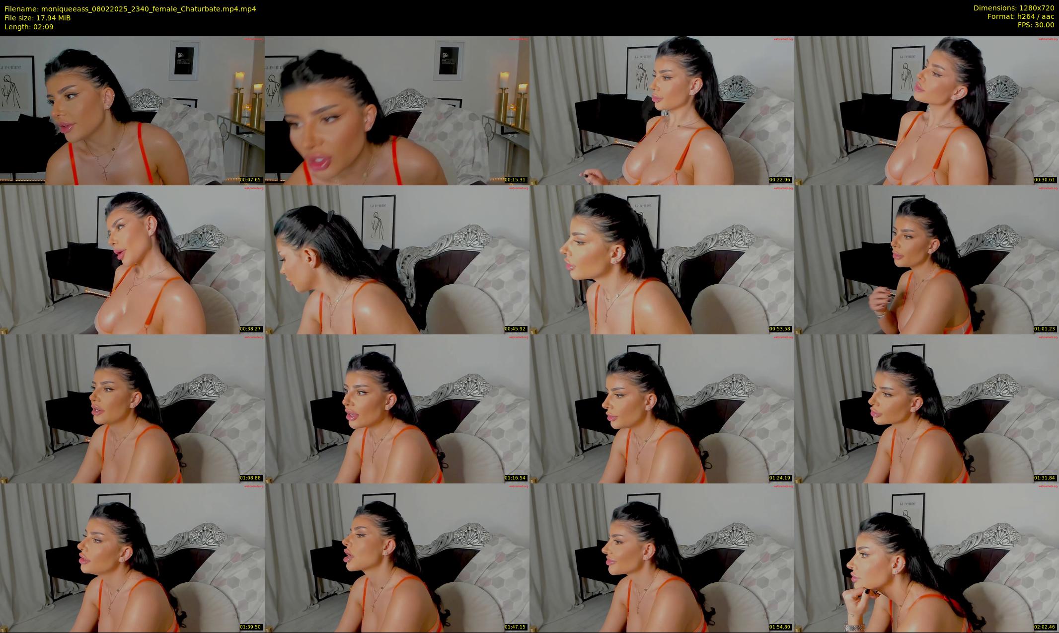 moniqueeass — 3 minute Chaturbate female cam show recording, 720p, Feb 8, 2025