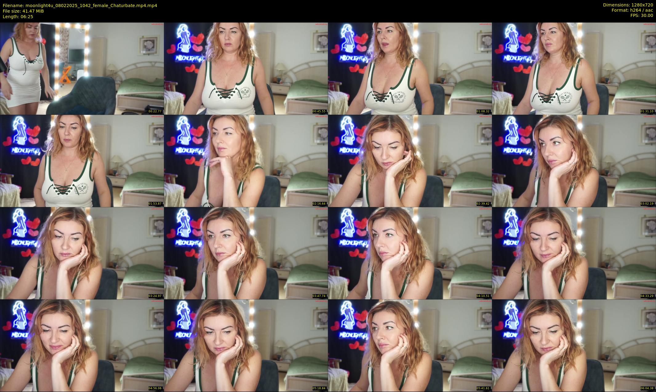 moonlight4u — 7 minute Chaturbate female cam show recording, 720p, Feb 8, 2025