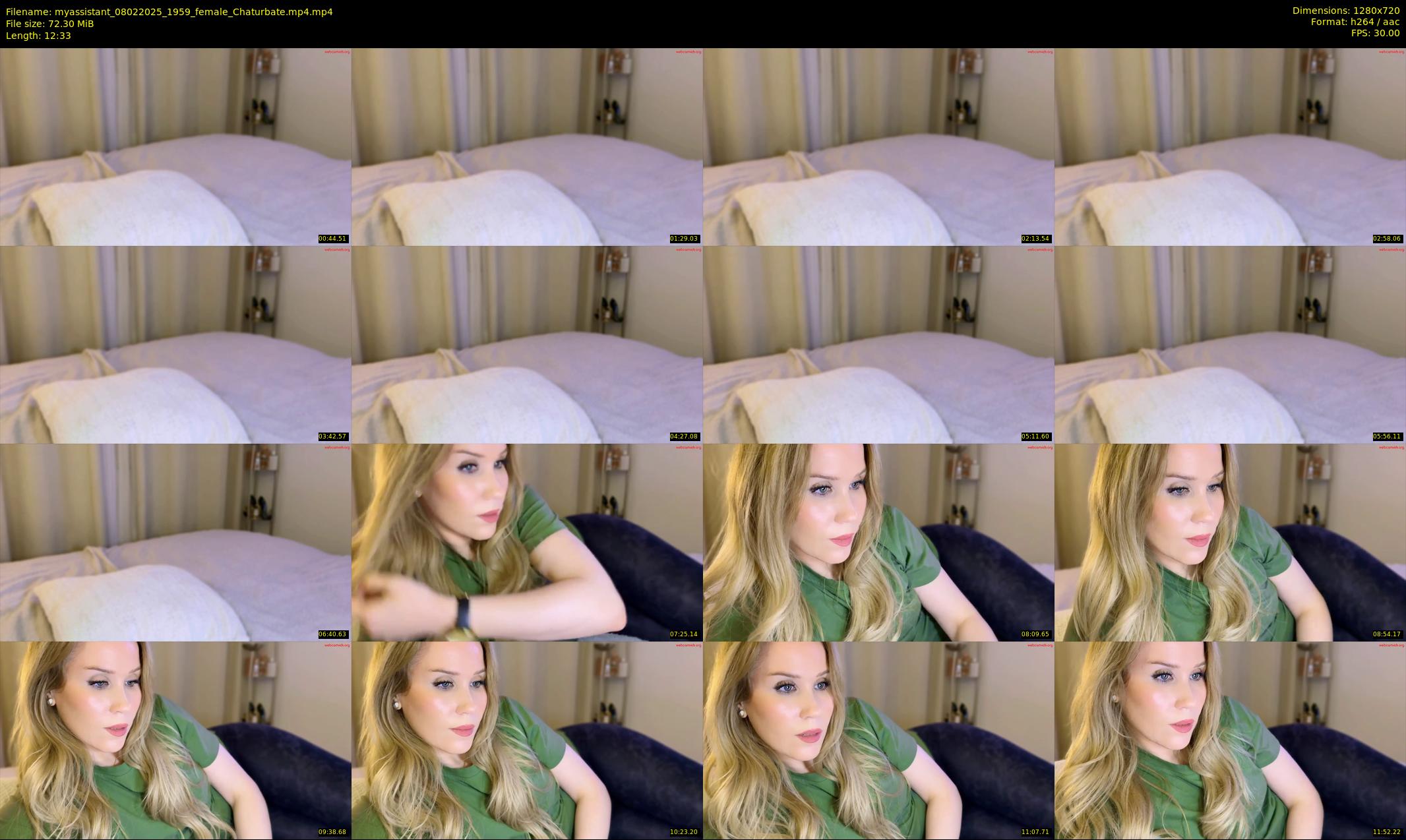 myassistant — 13 minute Chaturbate female cam show recording, 720p, Feb 8, 2025