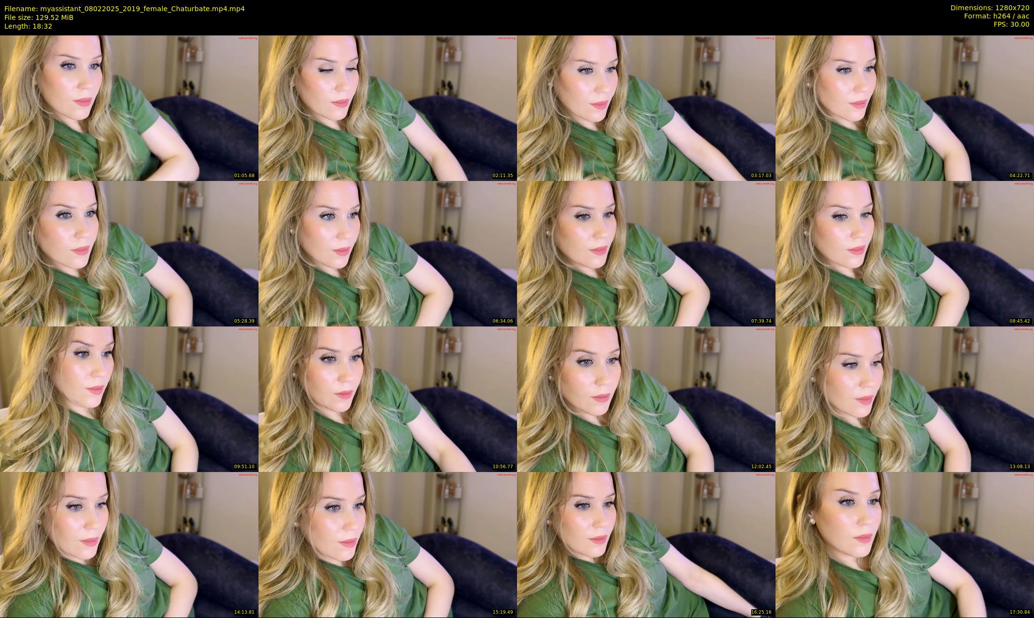 myassistant — 19 minute Chaturbate female cam show recording, 720p, Feb 8, 2025