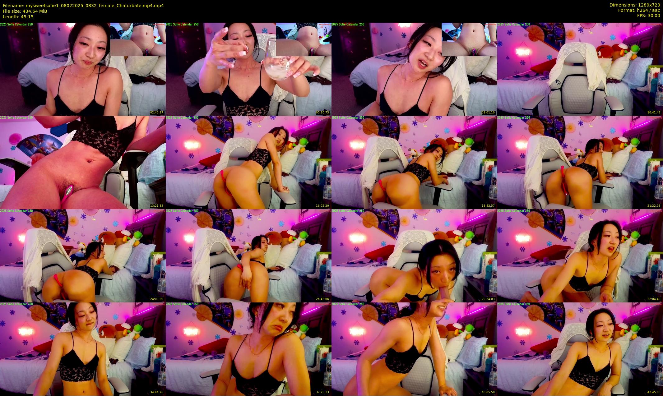 mysweetsofie1 — 46 minute Chaturbate female cam show recording, 720p, Feb 8, 2025