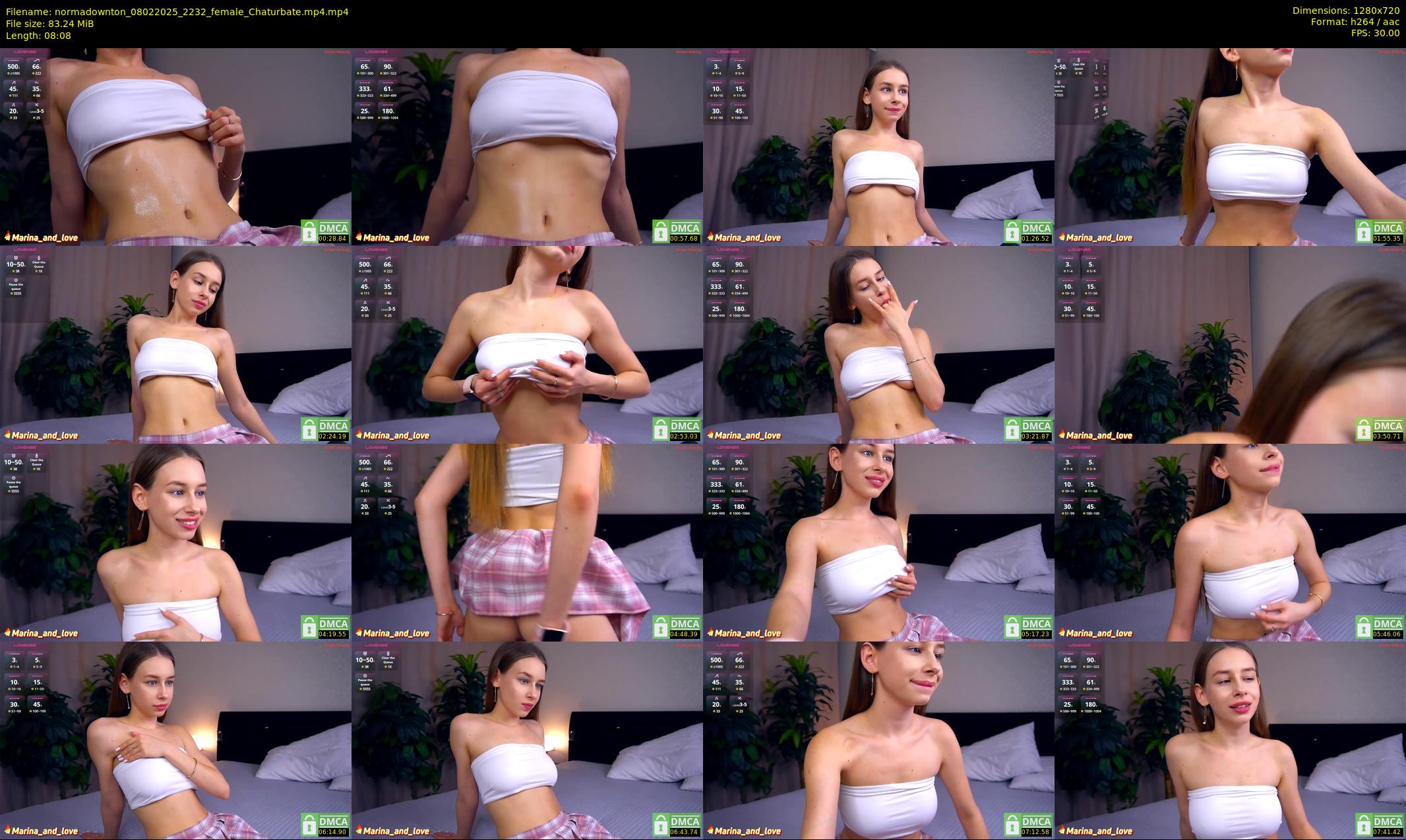 normadownton — 9 minute Chaturbate female cam show recording, 720p, Feb 8, 2025