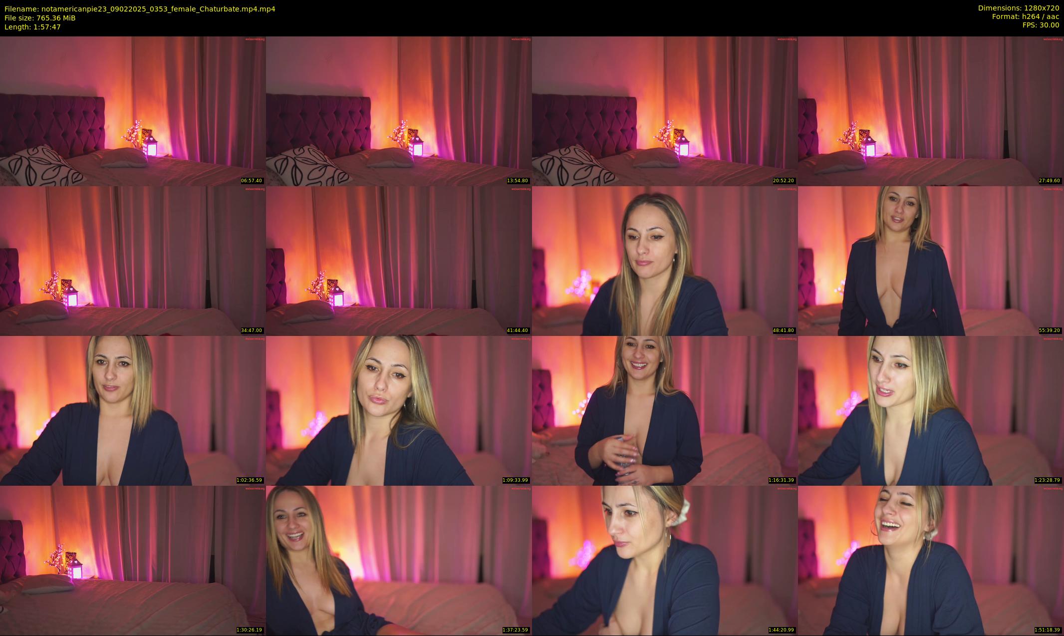 notamericanpie23 — 118 minute Chaturbate female cam show recording, 720p, Feb 9, 2025