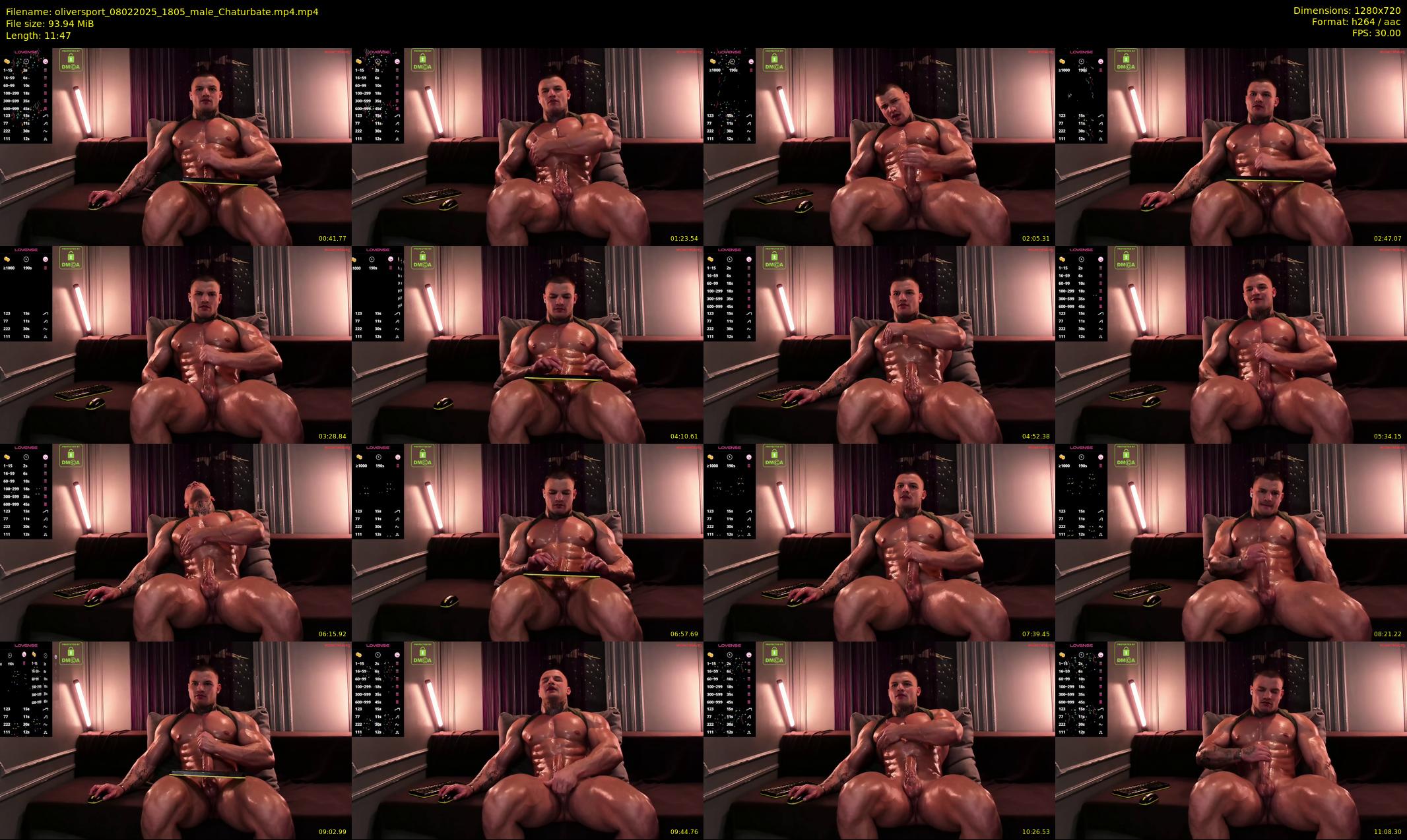 oliversport — 12 minute Chaturbate male cam show recording, 720p, Feb 8, 2025