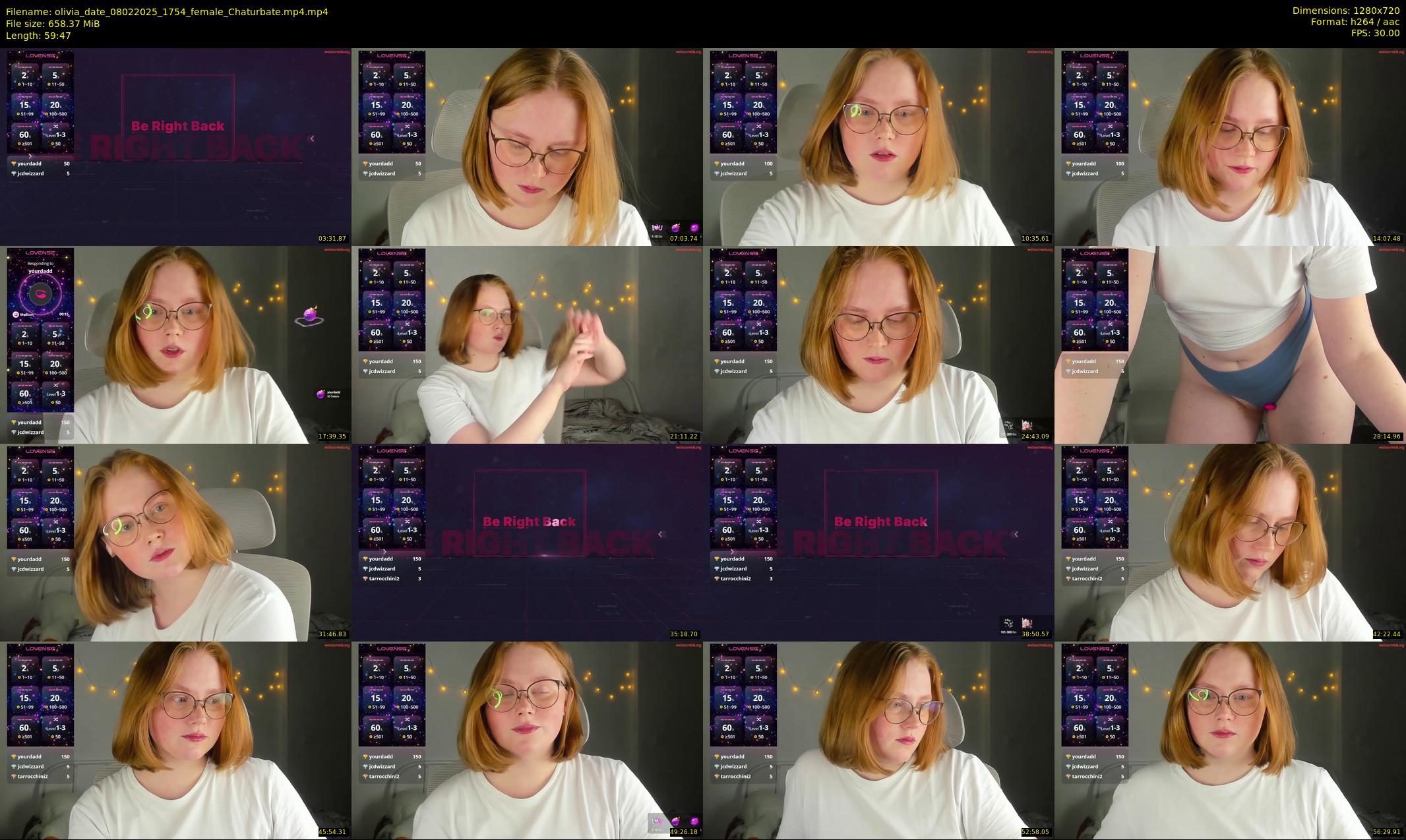 olivia_date — 60 minute Chaturbate female cam show recording, 720p, Feb 8, 2025