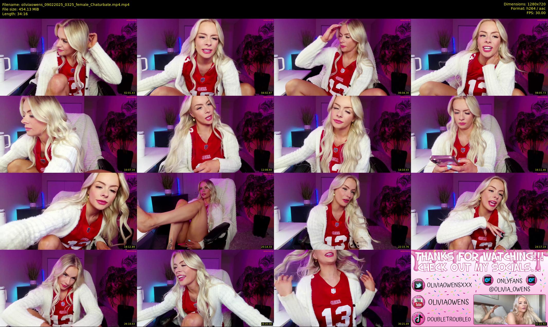 oliviaowens — 35 minute Chaturbate female cam show recording, 720p, Feb 9, 2025