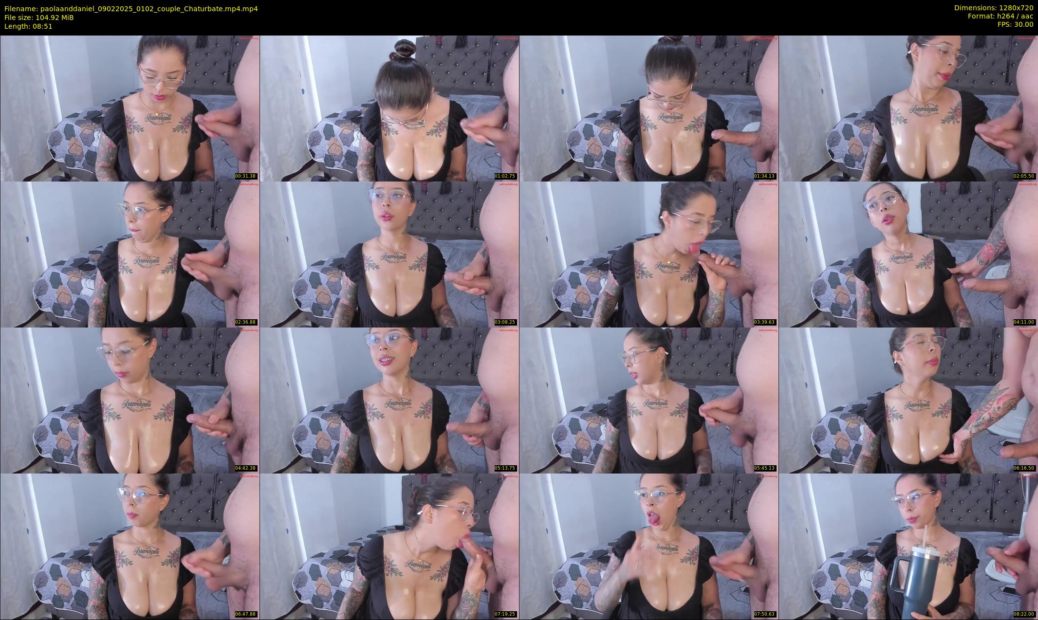 paolaanddaniel — 9 minute Chaturbate couple cam show recording, 720p, Feb 9, 2025