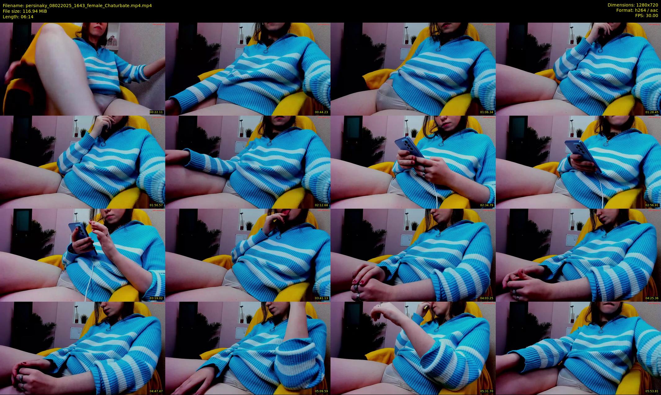 persinaky — 7 minute Chaturbate female cam show recording, 720p, Feb 8, 2025