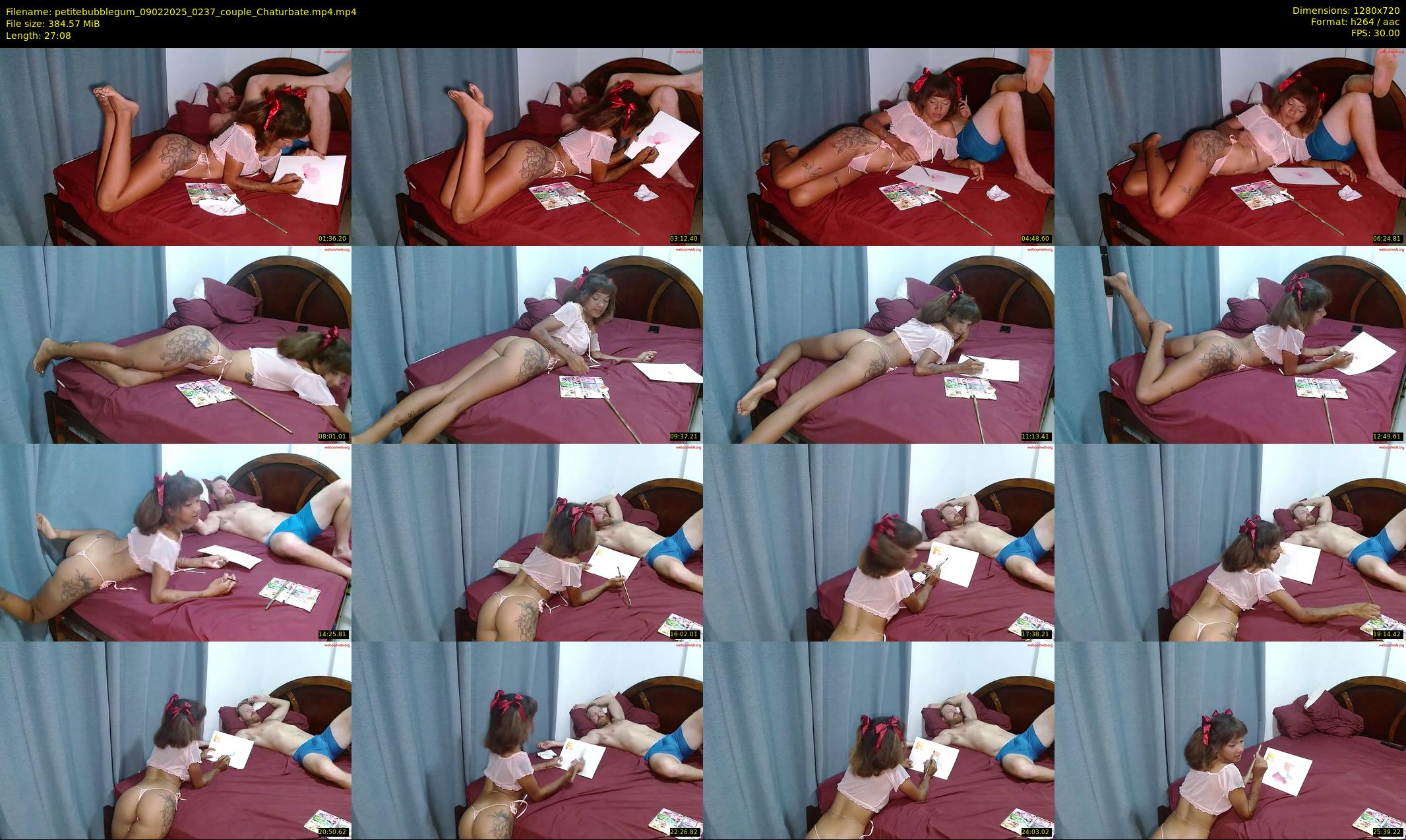 petitebubblegum — 28 minute Chaturbate couple cam show recording, 720p, Feb 9, 2025