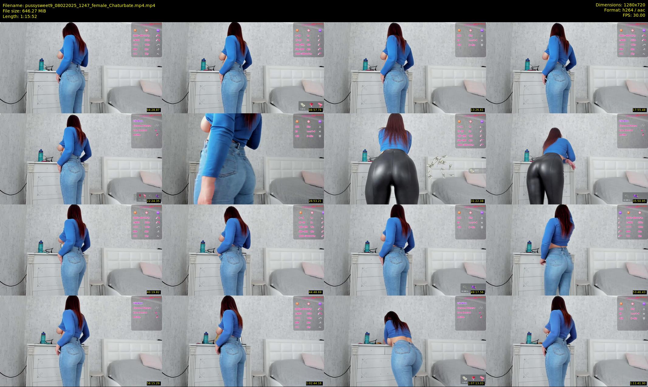 pussysweet9 — 76 minute Chaturbate female cam show recording, 720p, Feb 8, 2025