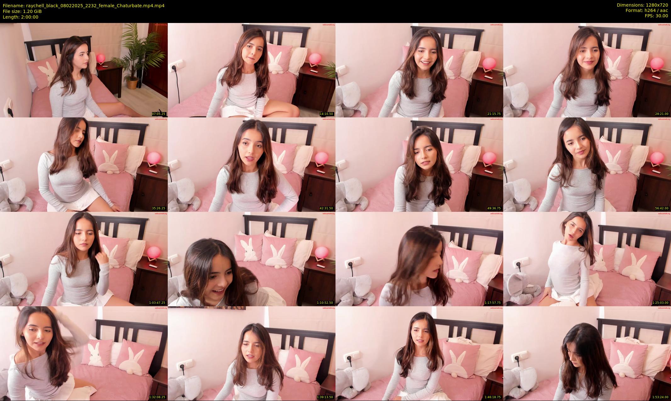 raychell_black — 120 minute Chaturbate female cam show recording, 720p, Feb 8, 2025