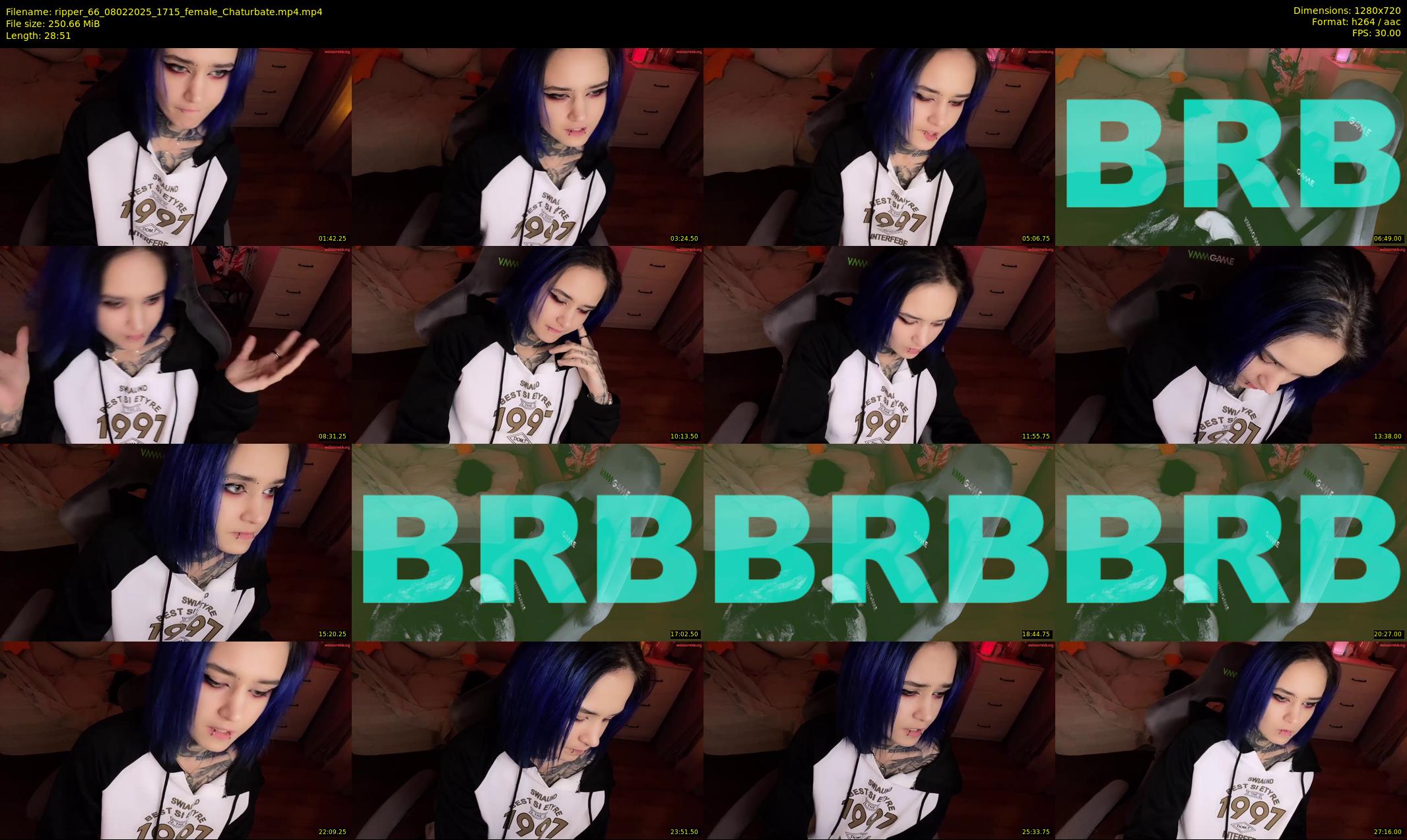 ripper_66 — 29 minute Chaturbate female cam show recording, 720p, Feb 8, 2025