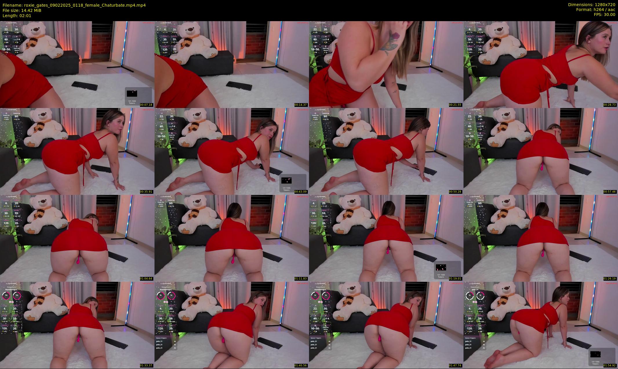 roxie_gates — 3 minute Chaturbate female cam show recording, 720p, Feb 9, 2025
