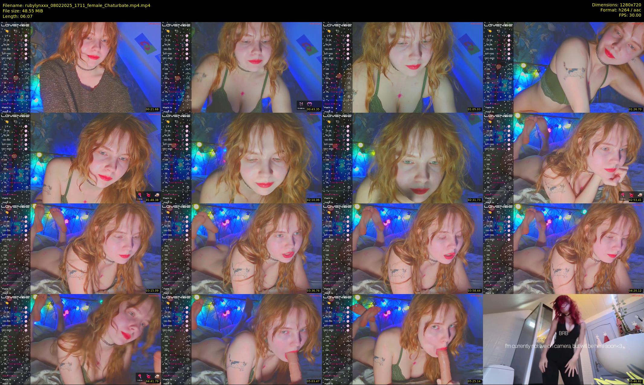 rubylynxxx — 7 minute Chaturbate female cam show recording, 720p, Feb 8, 2025