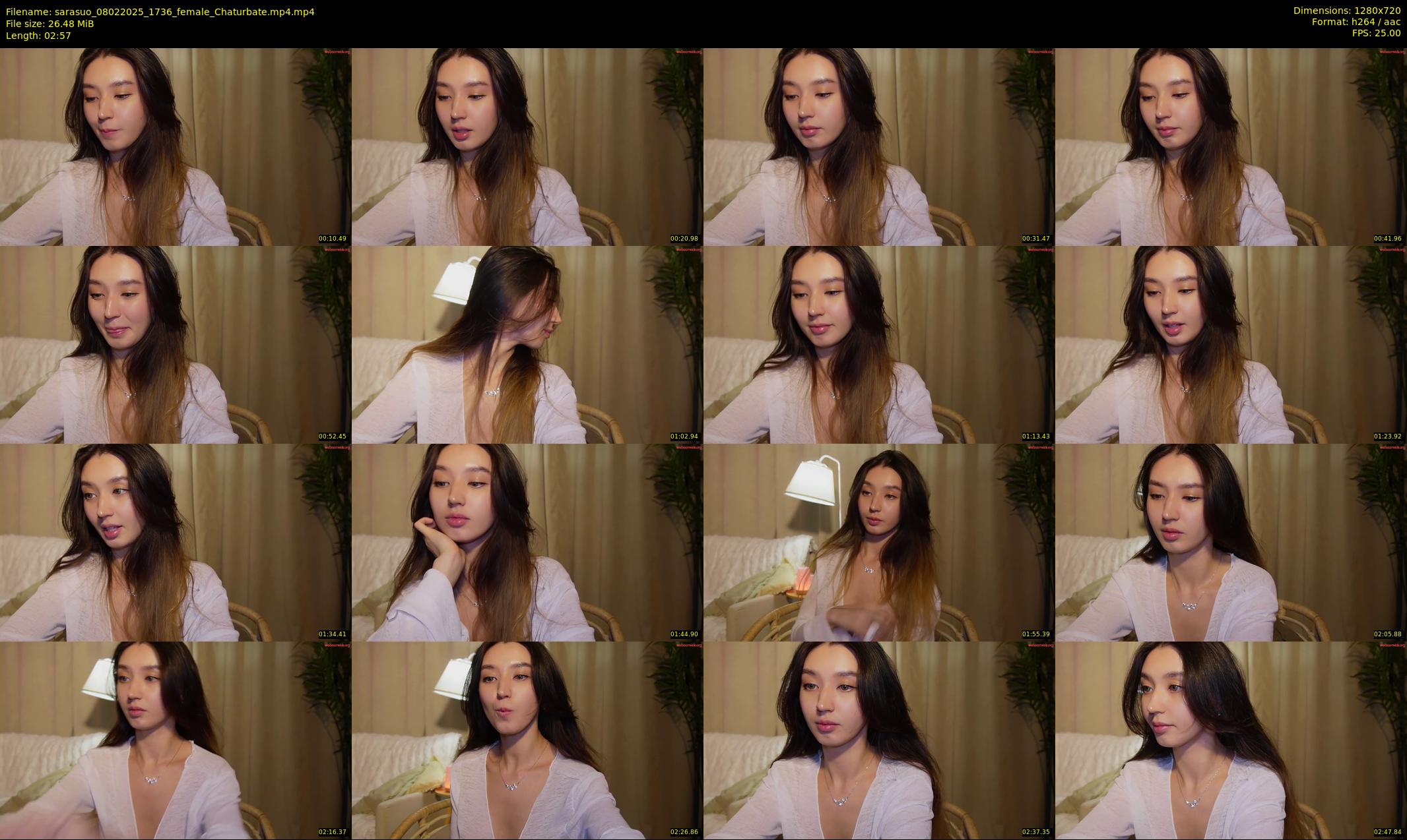 sarasuo — 3 minute Chaturbate female cam show recording, 720p, Feb 8, 2025