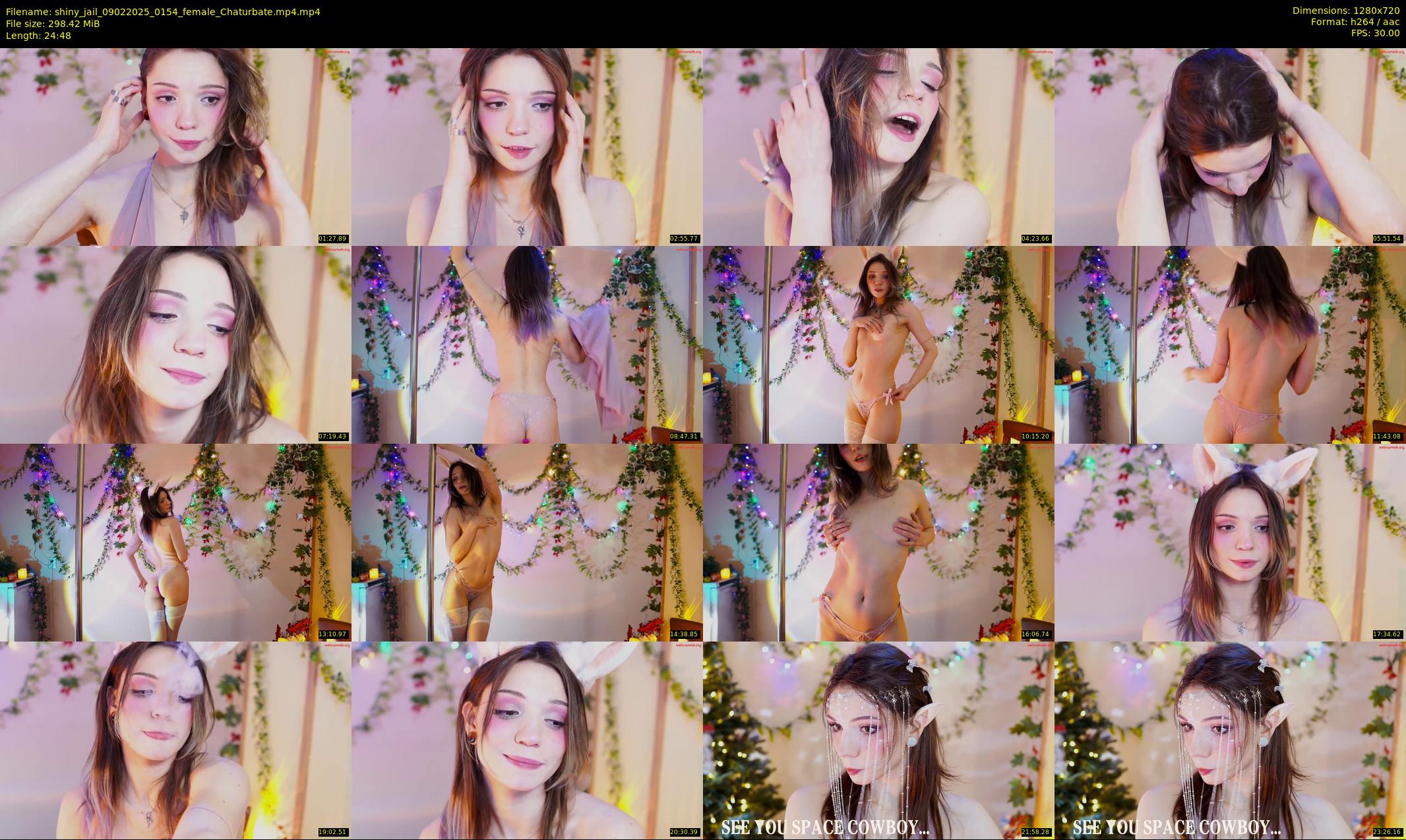 shiny_jail — 25 minute Chaturbate female cam show recording, 720p, Feb 9, 2025