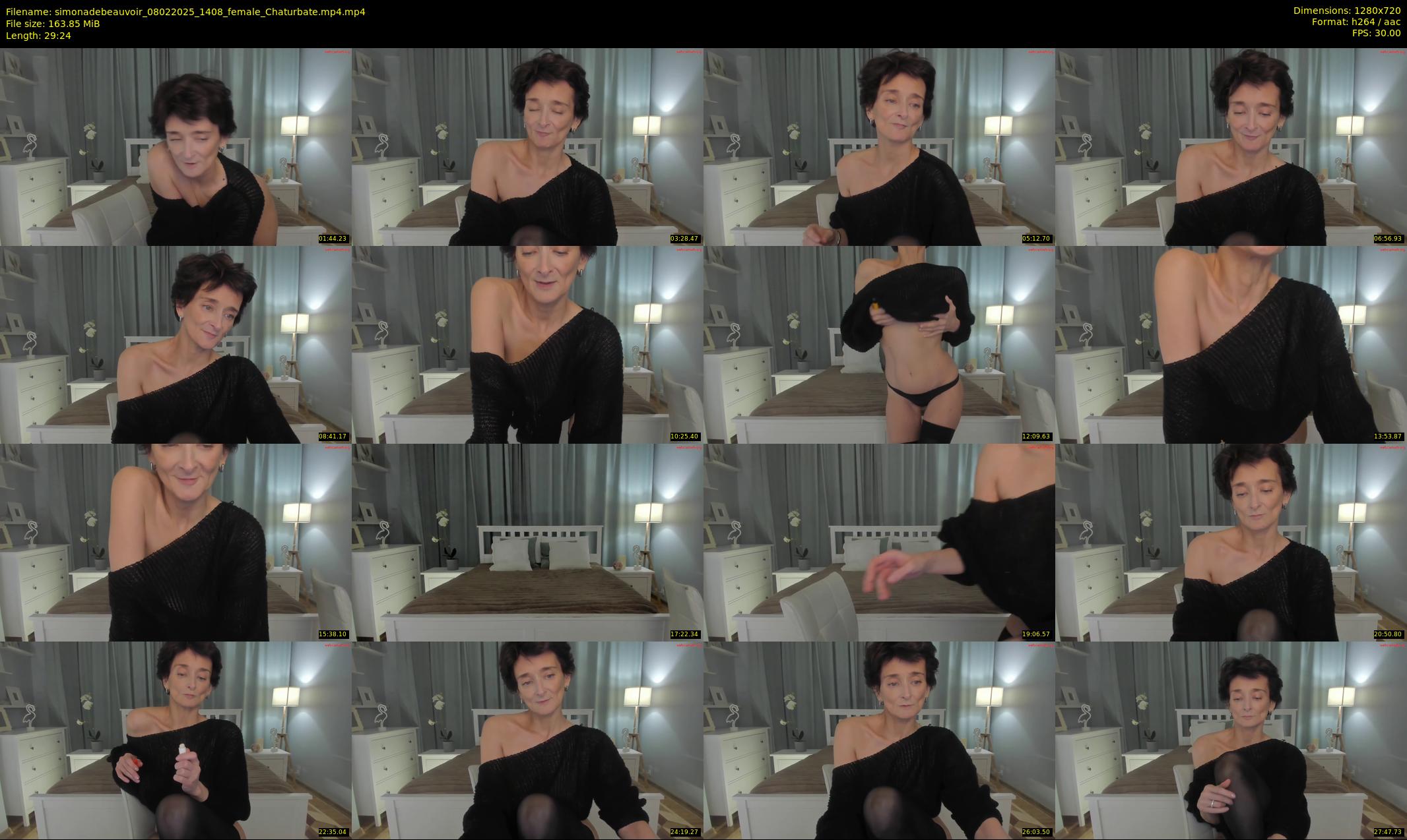 simonadebeauvoir — 30 minute Chaturbate female cam show recording, 720p, Feb 8, 2025