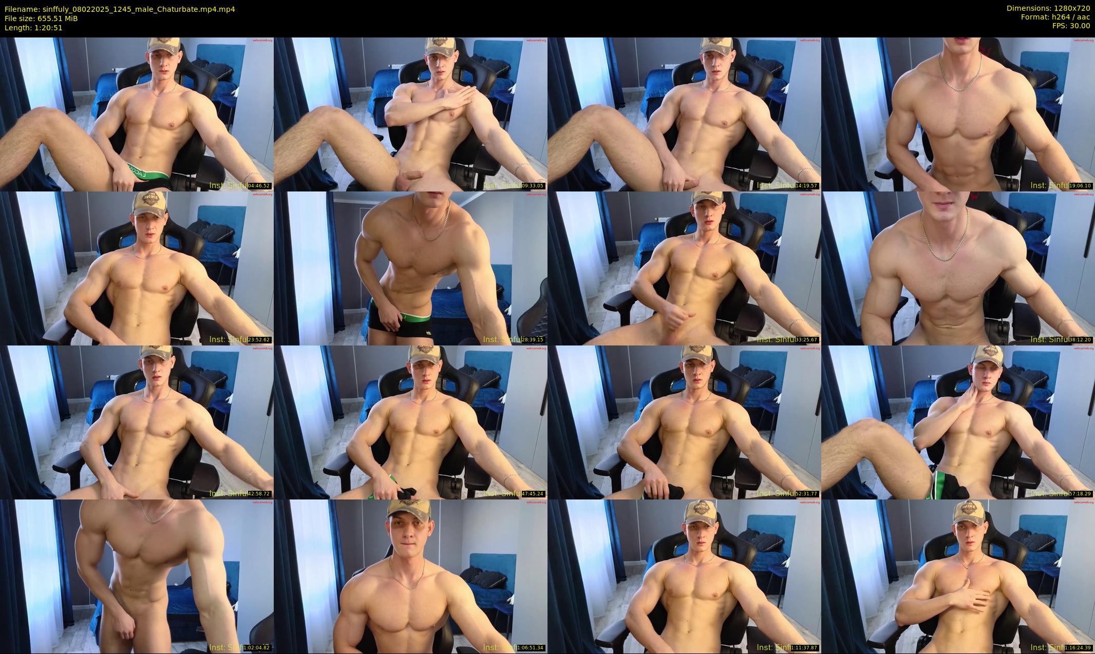 sinffuly — 81 minute Chaturbate male cam show recording, 720p, Feb 8, 2025