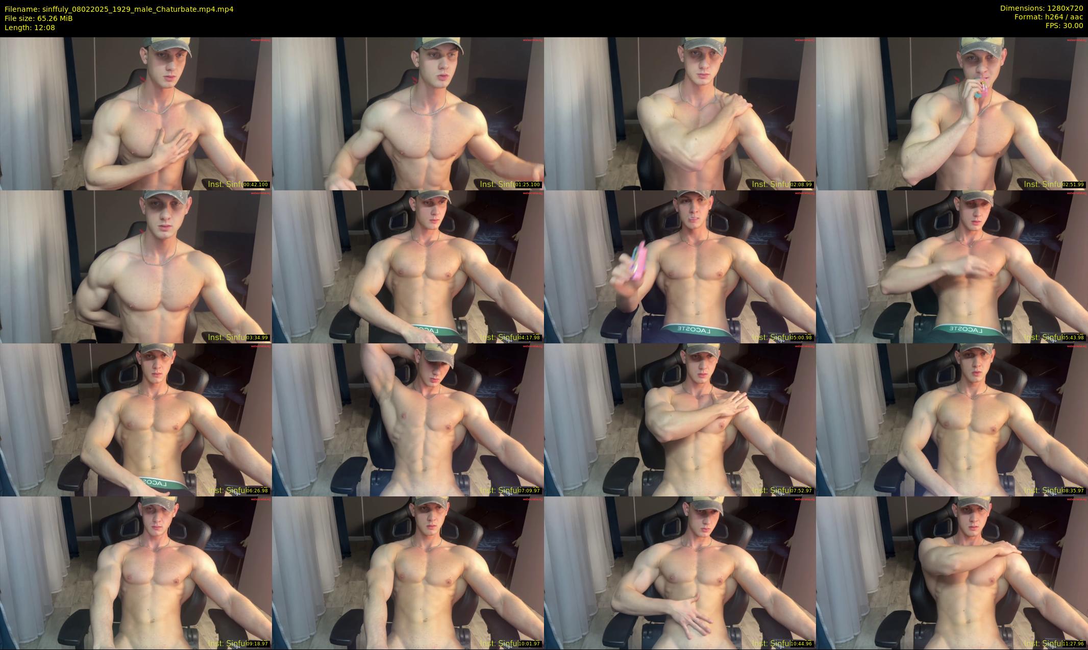 sinffuly — 13 minute Chaturbate male cam show recording, 720p, Feb 8, 2025