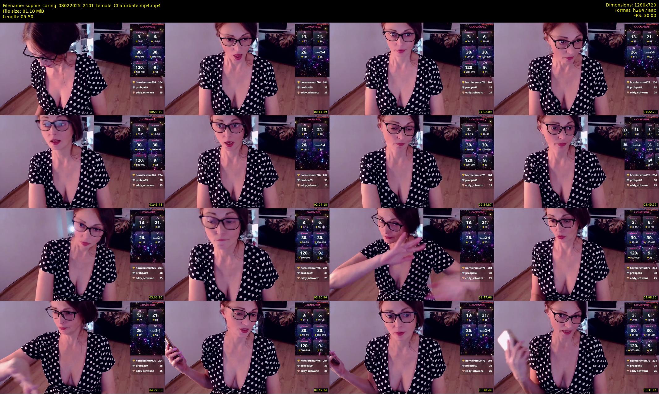 sophie_caring — 6 minute Chaturbate female cam show recording, 720p, Feb 8, 2025