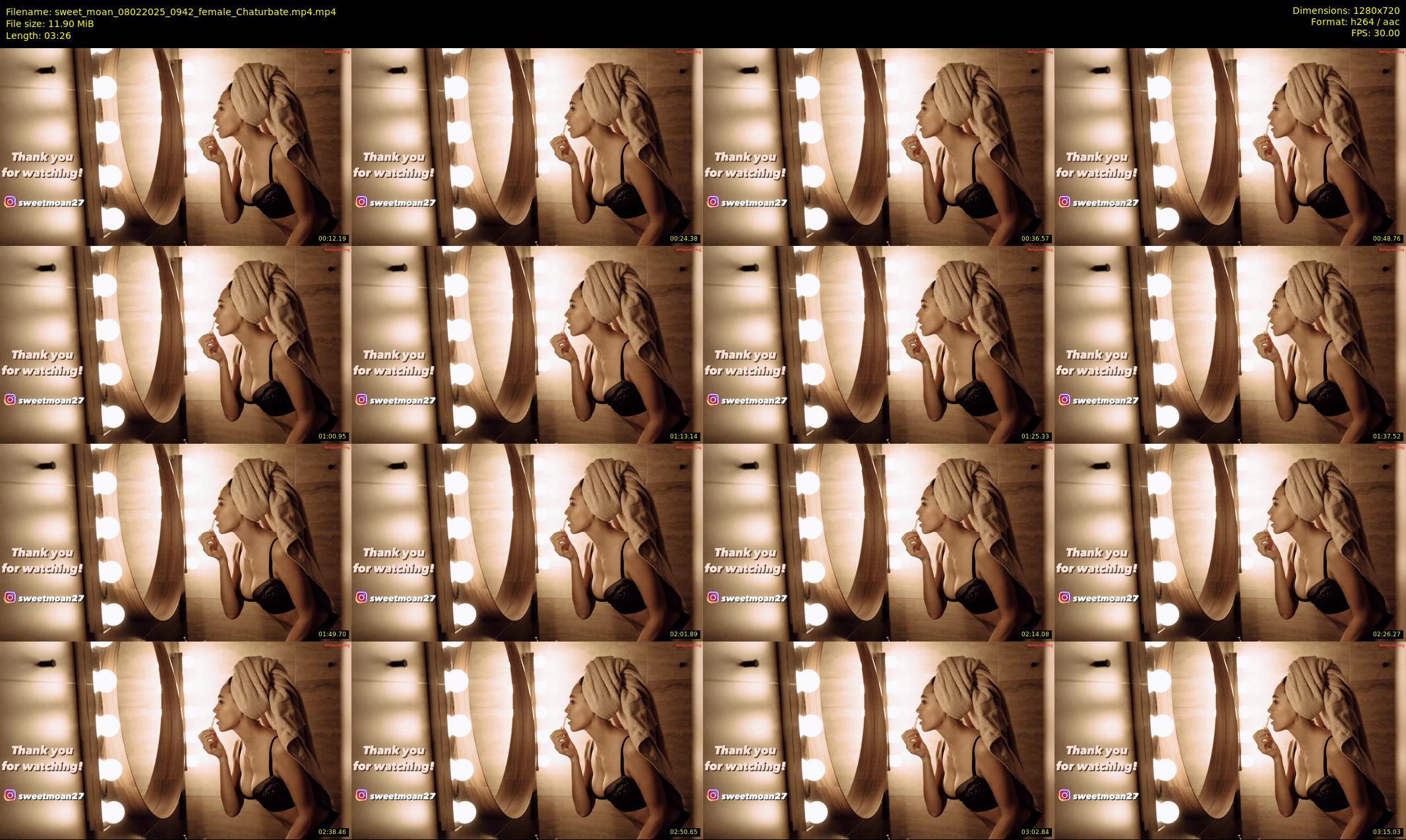 sweet_moan — 4 minute Chaturbate female cam show recording, 720p, Feb 8, 2025