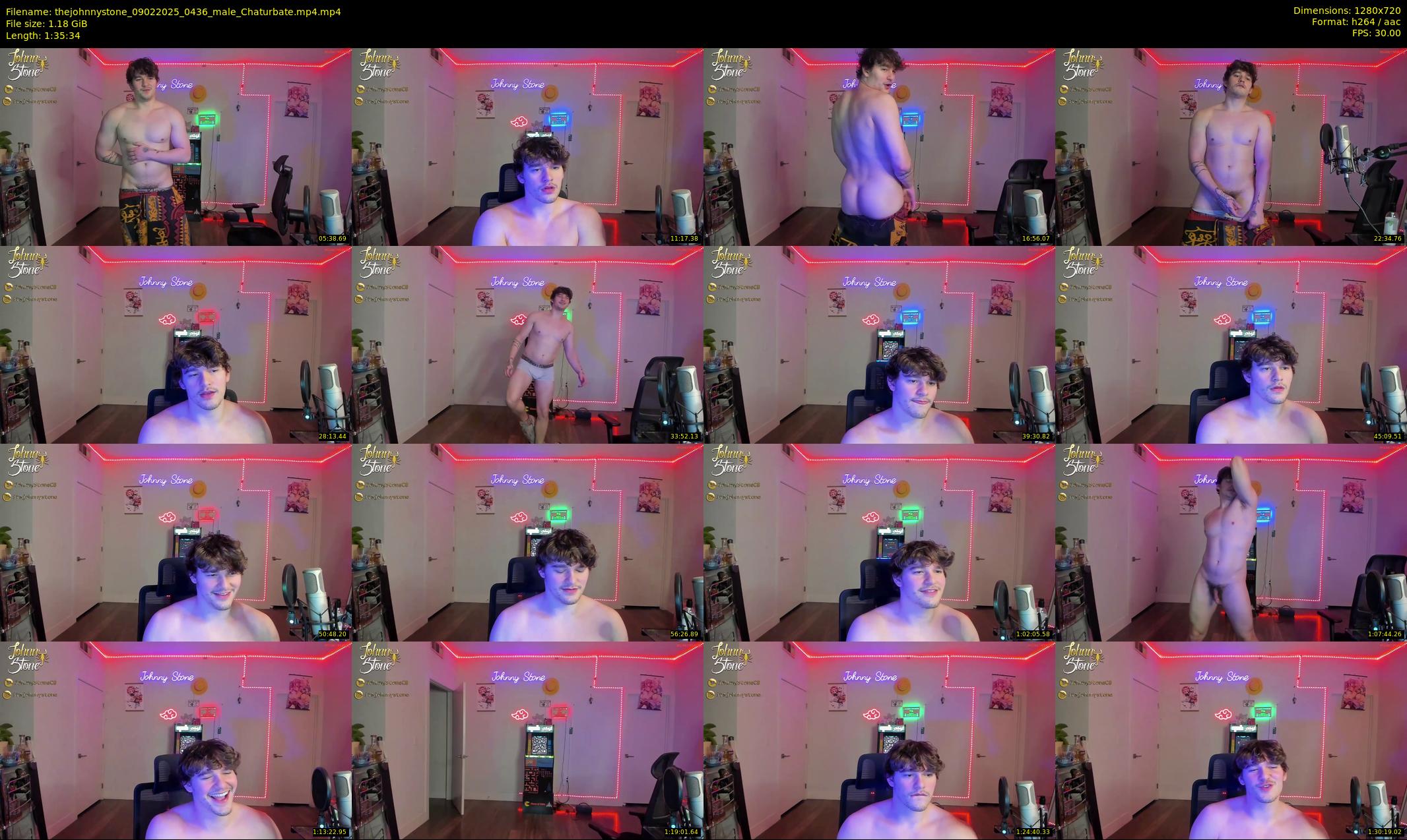thejohnnystone — 96 minute Chaturbate male cam show recording, 720p, Feb 9, 2025