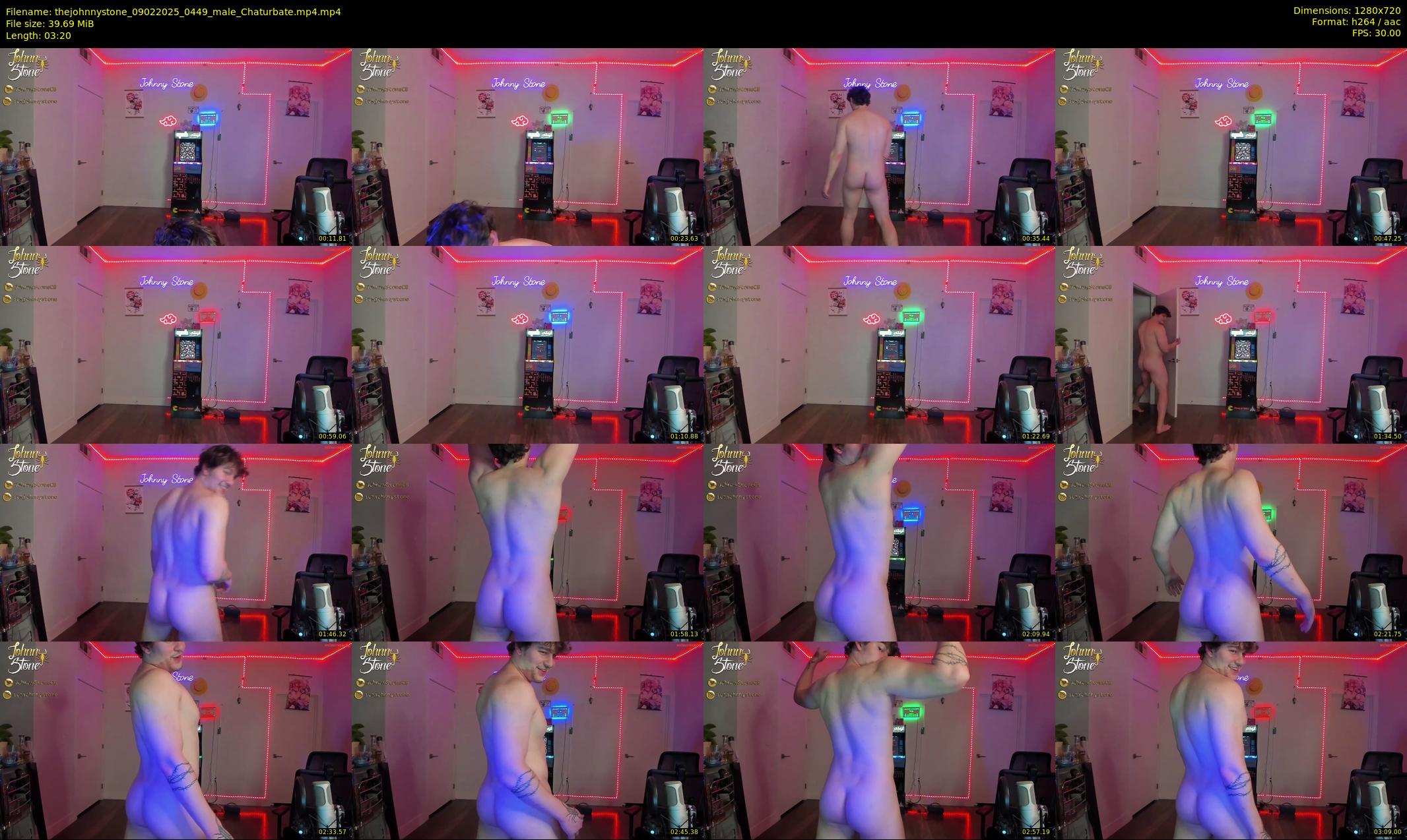 thejohnnystone — 4 minute Chaturbate male cam show recording, 720p, Feb 9, 2025