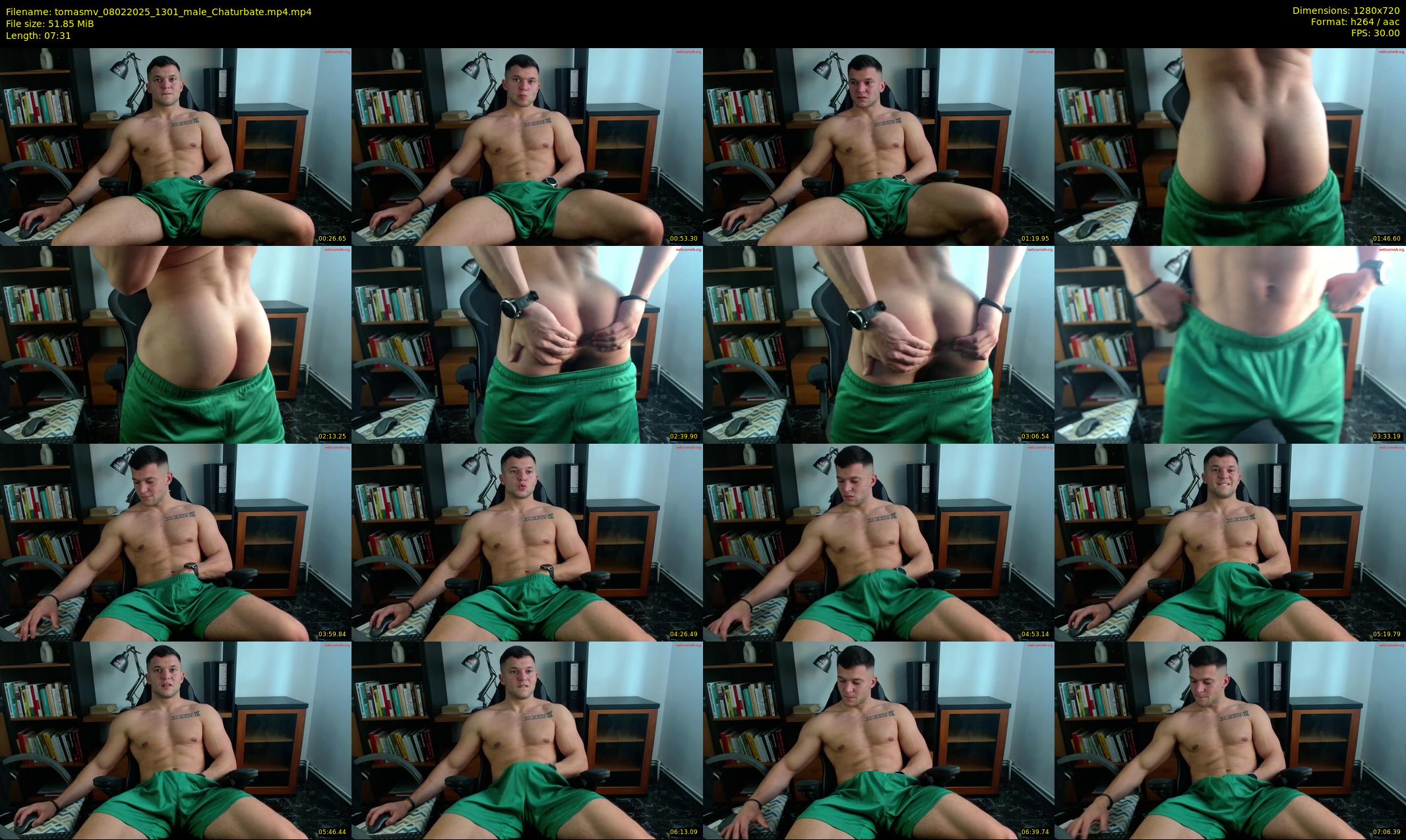 tomasmv — 8 minute Chaturbate male cam show recording, 720p, Feb 8, 2025