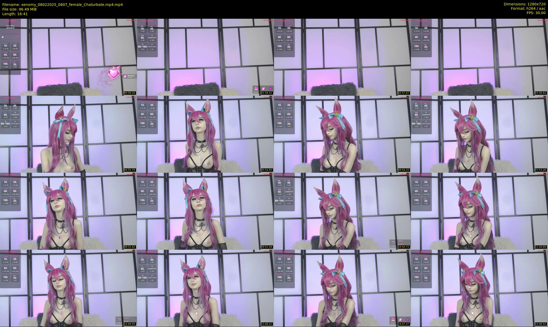 xenomy — 17 minute Chaturbate female cam show recording, 720p, Feb 8, 2025