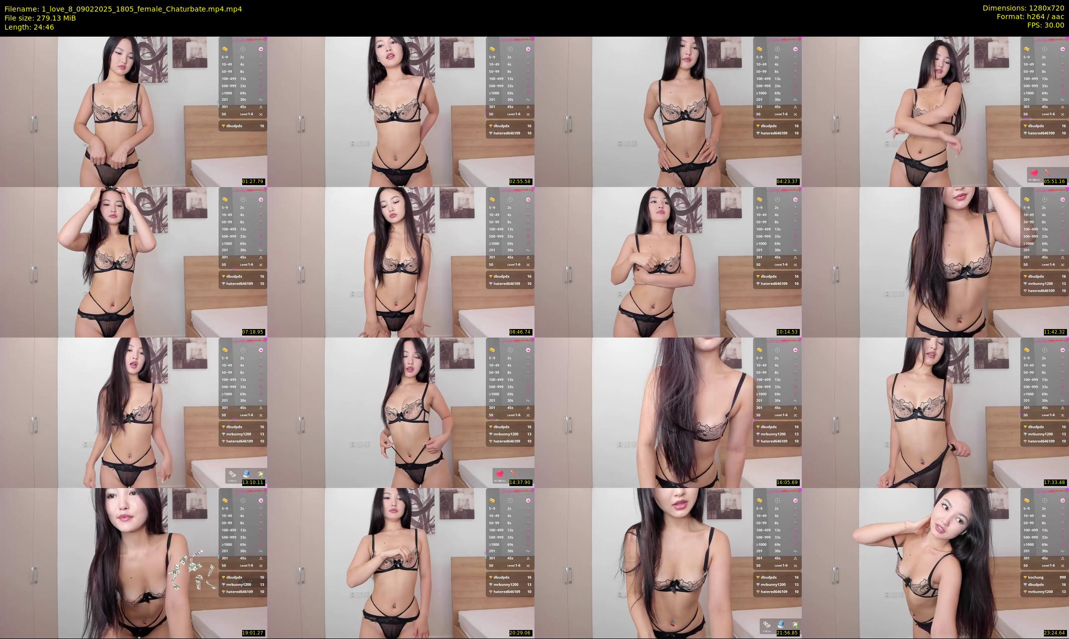 1_love_8 — 25 minute Chaturbate female cam show recording, 720p, Feb 9, 2025