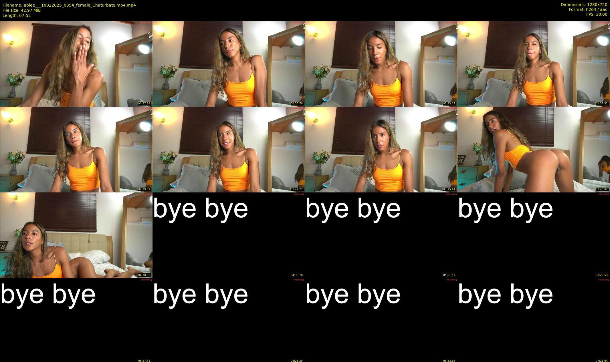 abiee__ — 8 minute Chaturbate female cam show recording, 720p, Feb 10, 2025