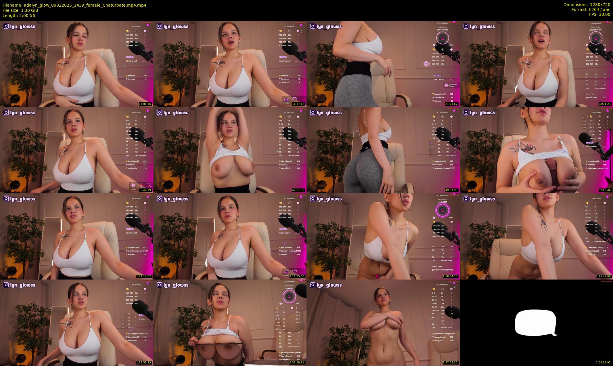 adalyn_glow — 121 minute Chaturbate female cam show recording, 720p, Feb 9, 2025