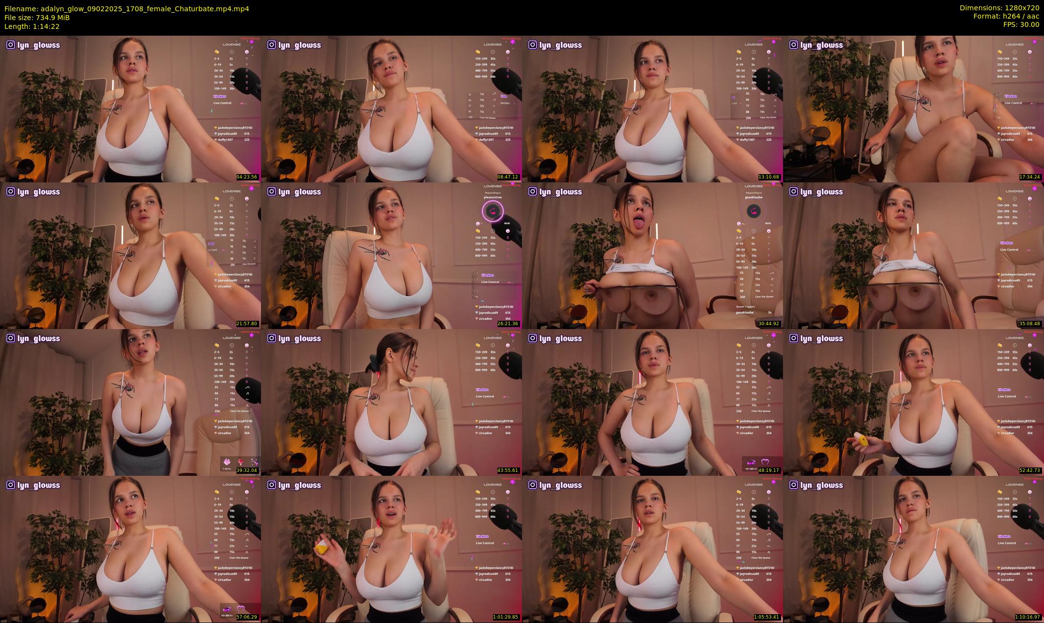adalyn_glow — 75 minute Chaturbate female cam show recording, 720p, Feb 9, 2025