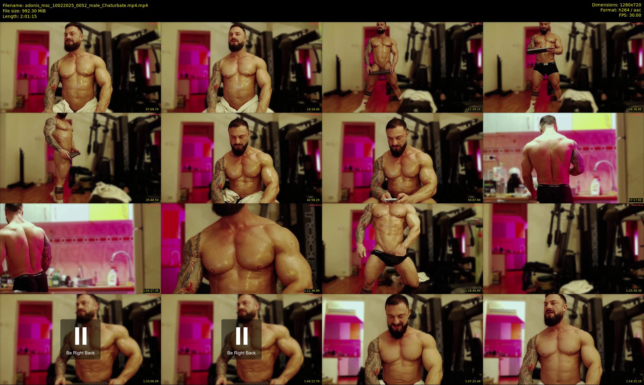 adonis_msc — 122 minute Chaturbate male cam show recording, 720p, Feb 10, 2025