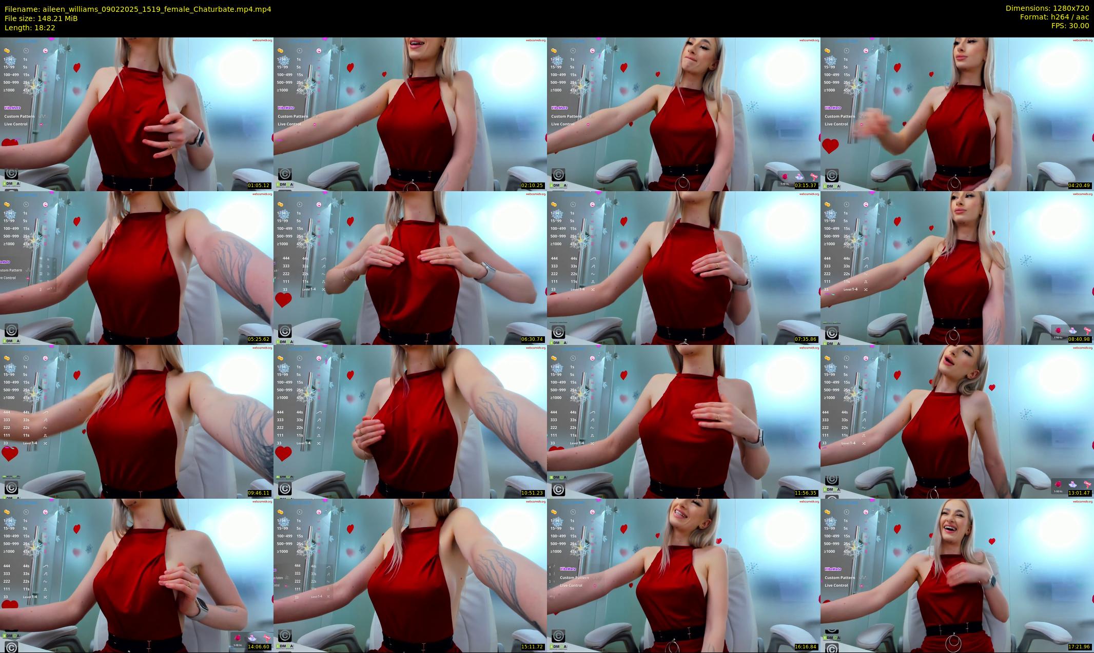 aileen_williams — 19 minute Chaturbate female cam show recording, 720p, Feb 9, 2025