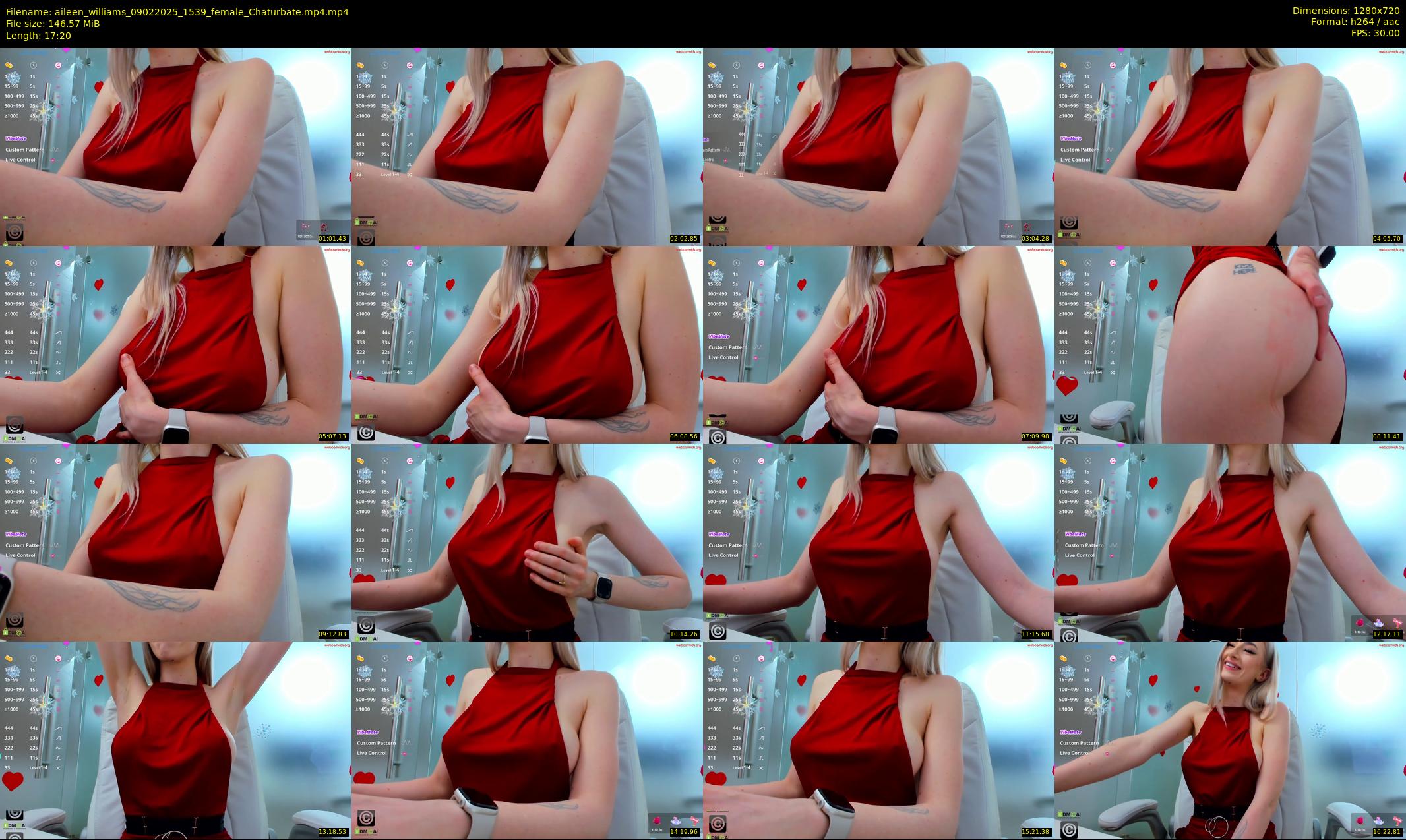 aileen_williams — 18 minute Chaturbate female cam show recording, 720p, Feb 9, 2025
