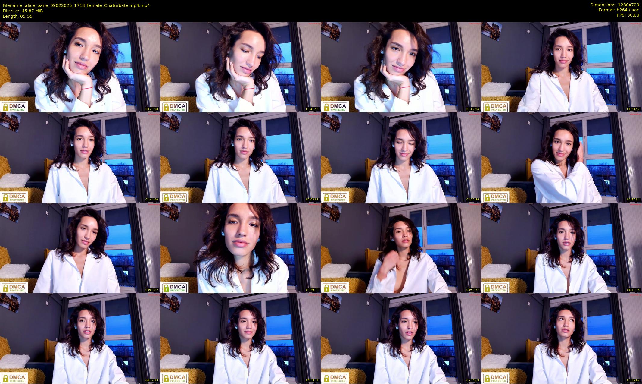 alice_bane — 6 minute Chaturbate female cam show recording, 720p, Feb 9, 2025
