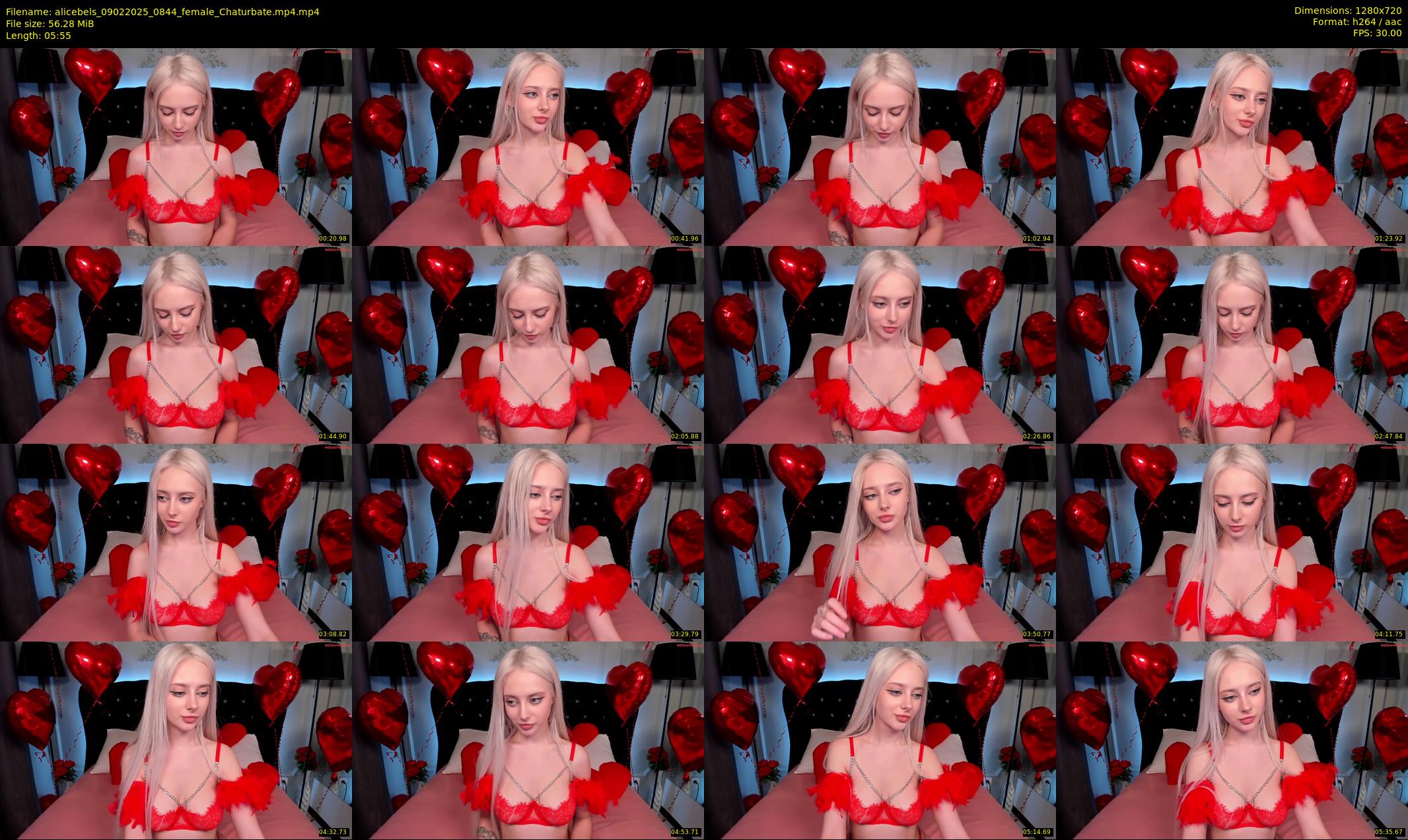 alicebels — 6 minute Chaturbate female cam show recording, 720p, Feb 9, 2025