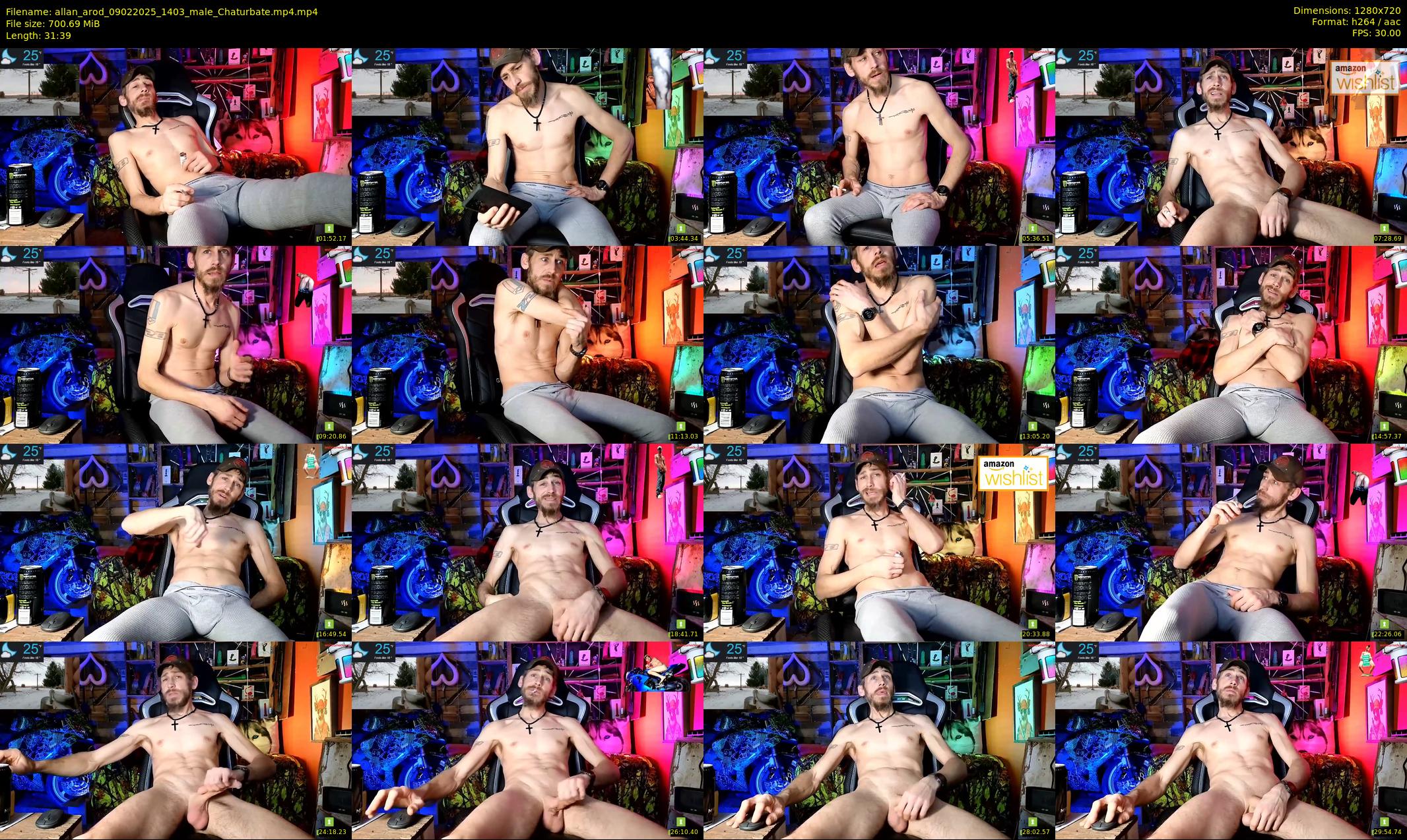 allan_arod — 32 minute Chaturbate male cam show recording, 720p, Feb 9, 2025