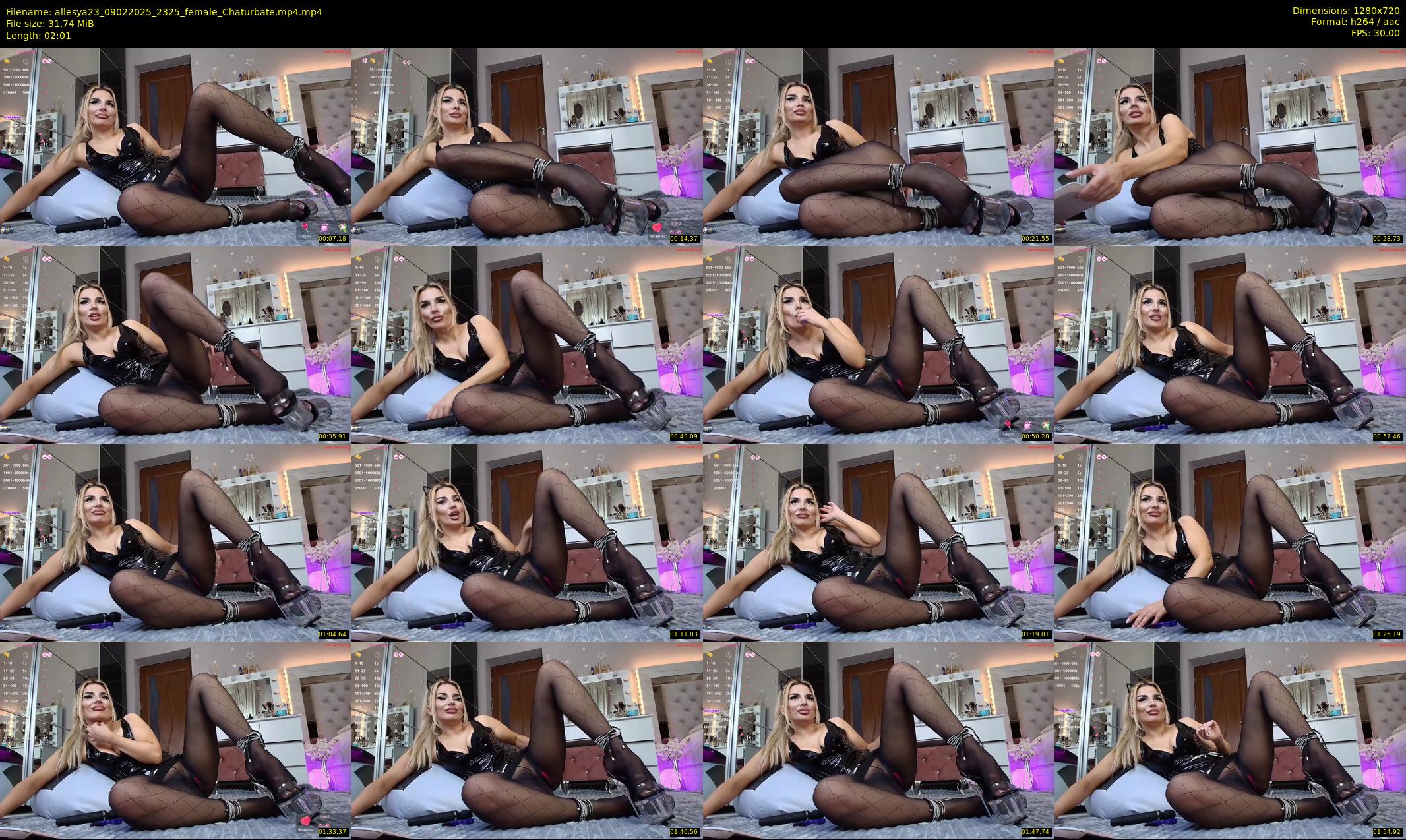 allesya23 — 3 minute Chaturbate female cam show recording, 720p, Feb 9, 2025