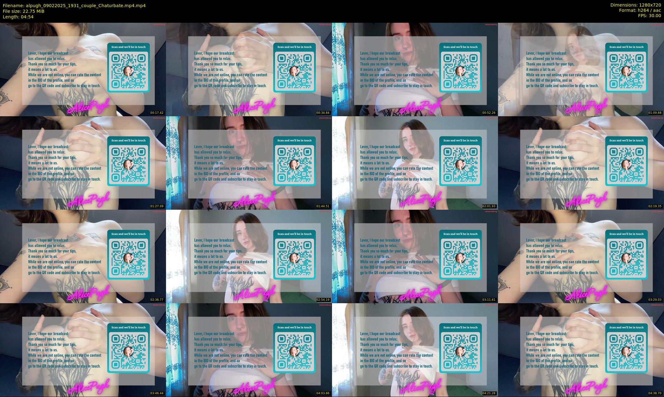 alpugh — 5 minute Chaturbate couple cam show recording, 720p, Feb 9, 2025