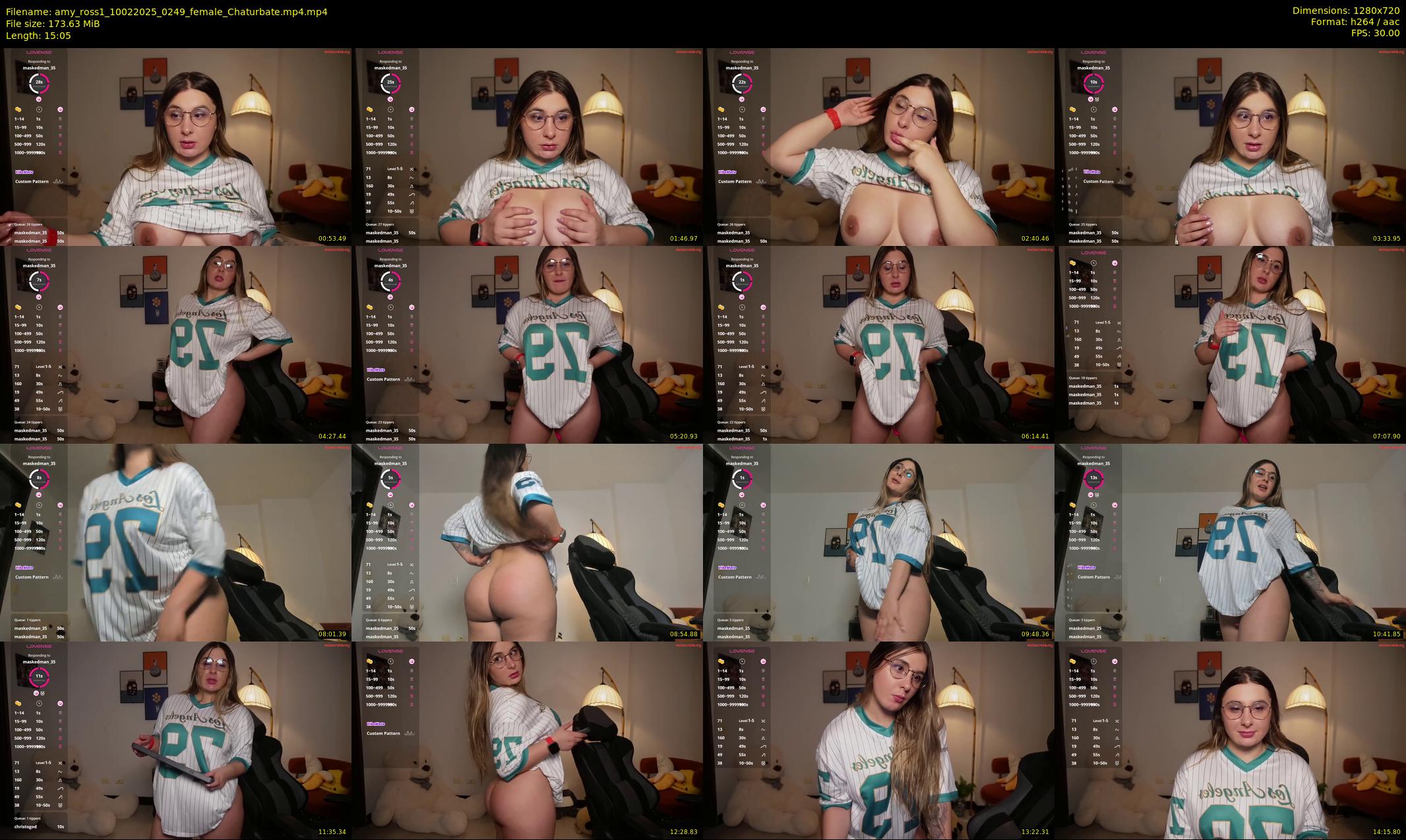 amy_ross1 — 16 minute Chaturbate female cam show recording, 720p, Feb 10, 2025