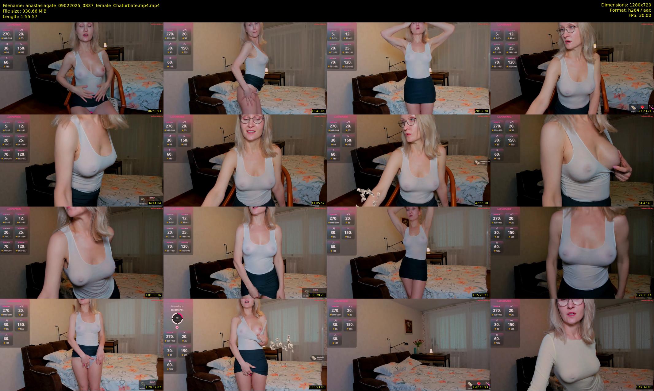 anastasiagate — 116 minute Chaturbate female cam show recording, 720p, Feb 9, 2025